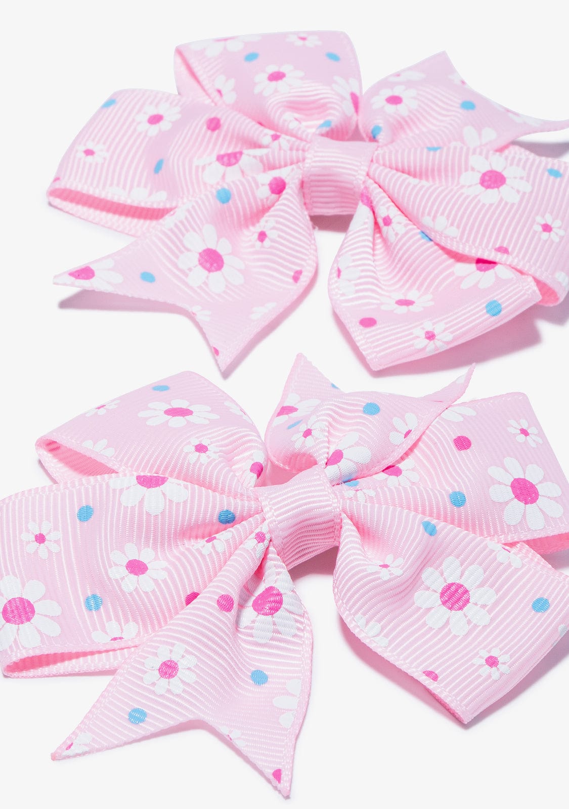 CONGUITOS COLETEROS Pink Flower Bows Set