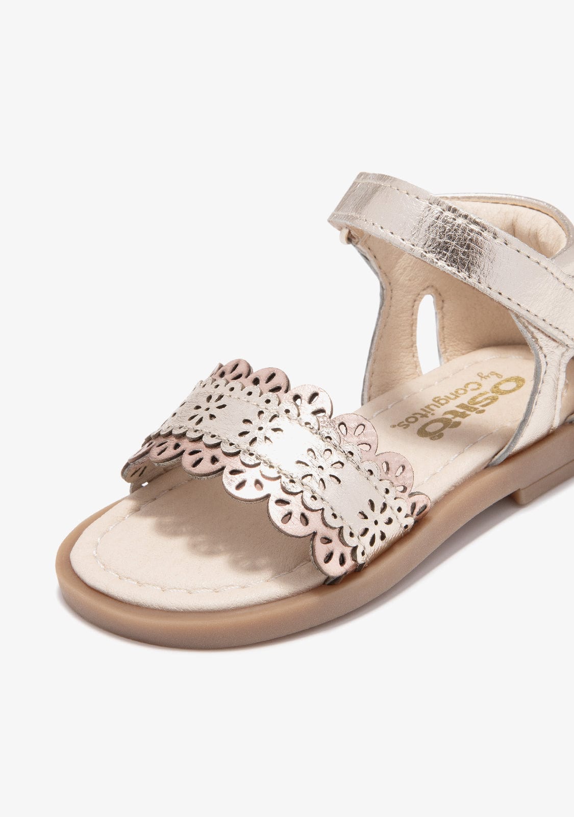 CONGUITOS HEBILLAS Baby´s Gold Buckle Sandals