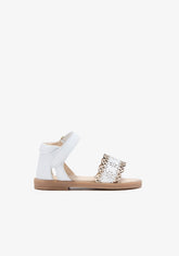 CONGUITOS HEBILLAS Baby´s White Buckle Sandals