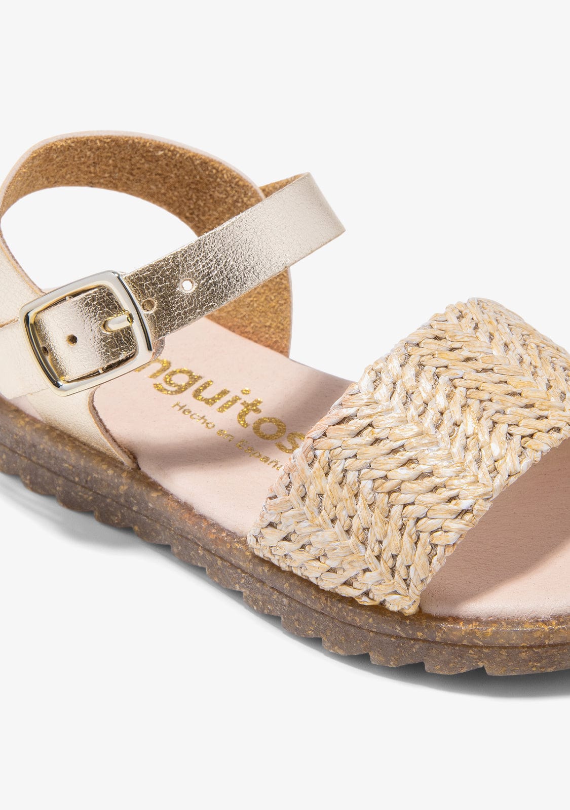 CONGUITOS HEBILLAS Beige Buckle Sandals