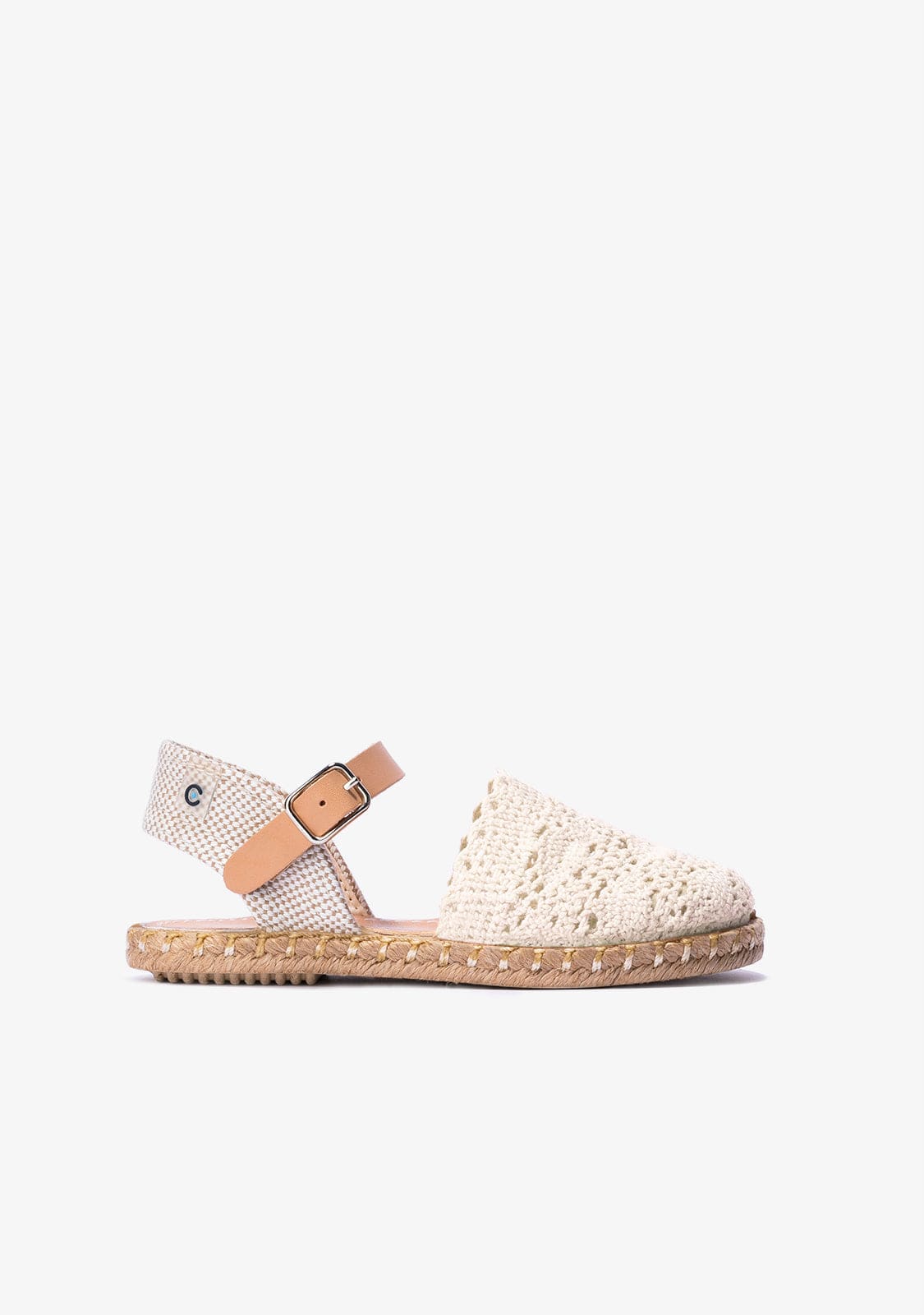 CONGUITOS HEBILLAS Beige Macrame Espadrilles