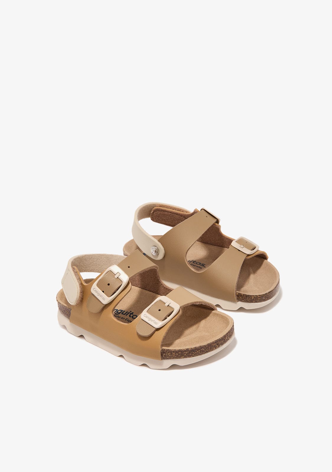 CONGUITOS HEBILLAS Brown Bio Buckle Sandals