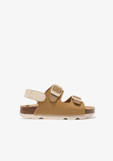 CONGUITOS HEBILLAS Brown Bio Buckle Sandals