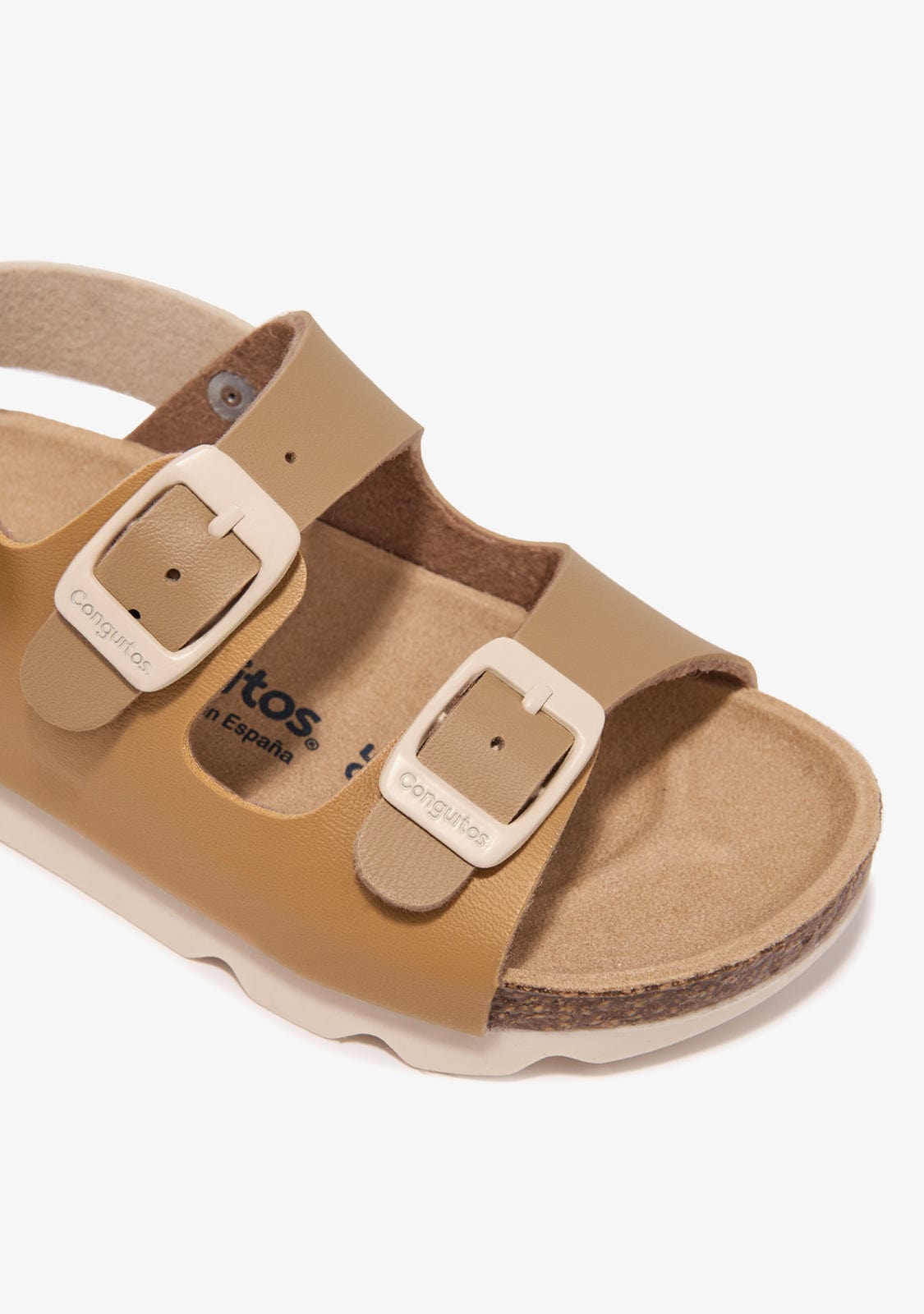 CONGUITOS HEBILLAS Brown Bio Buckle Sandals