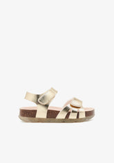 CONGUITOS HEBILLAS Gold Bio Straps Sandals