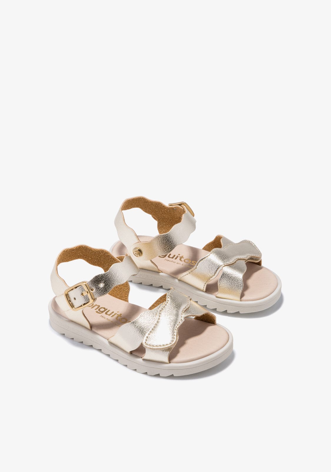 CONGUITOS HEBILLAS Gold Wave Sandals