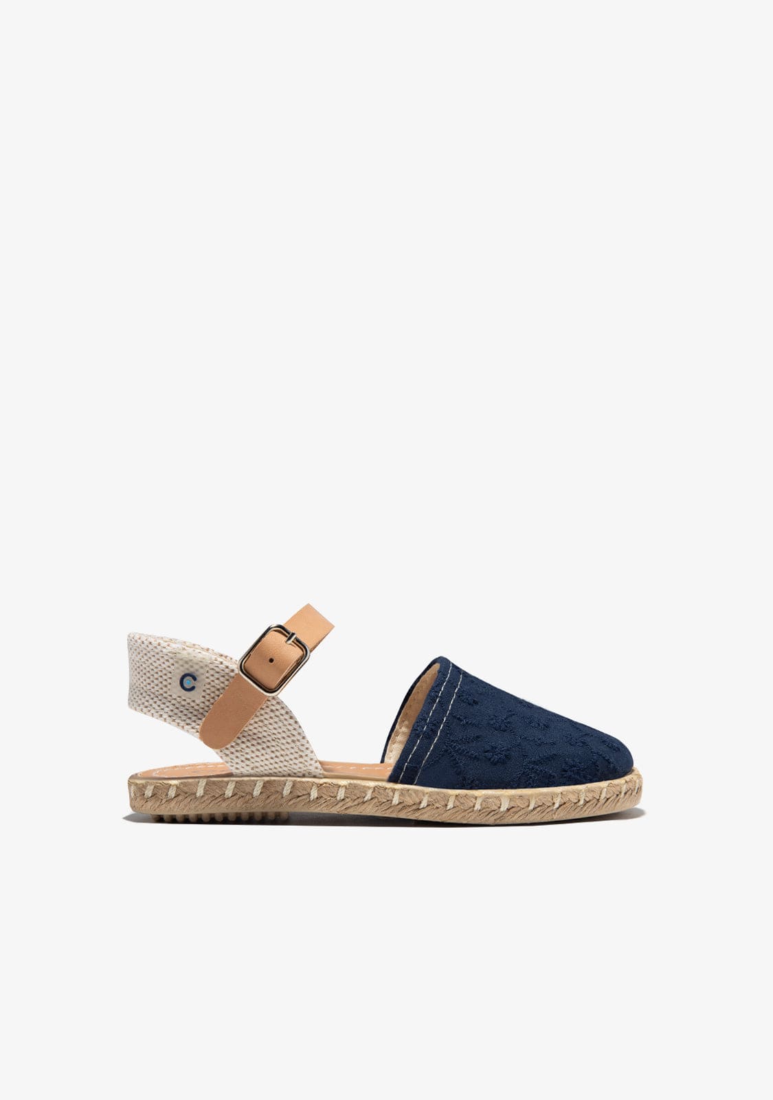CONGUITOS HEBILLAS Navy Embroidery Espadrilles