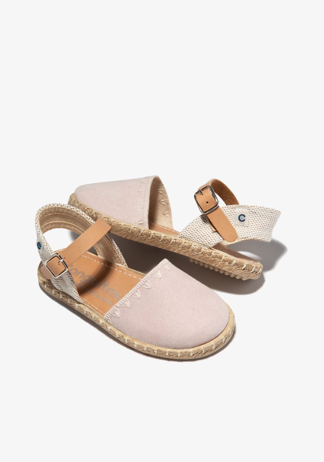 CONGUITOS HEBILLAS Pink Buckle Embroidery Espadrilles