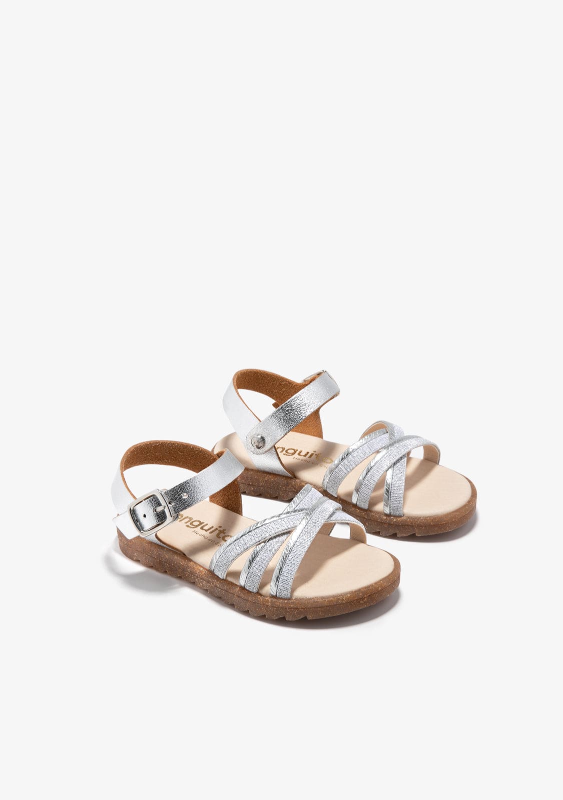 CONGUITOS HEBILLAS Silver Buckle Sandals