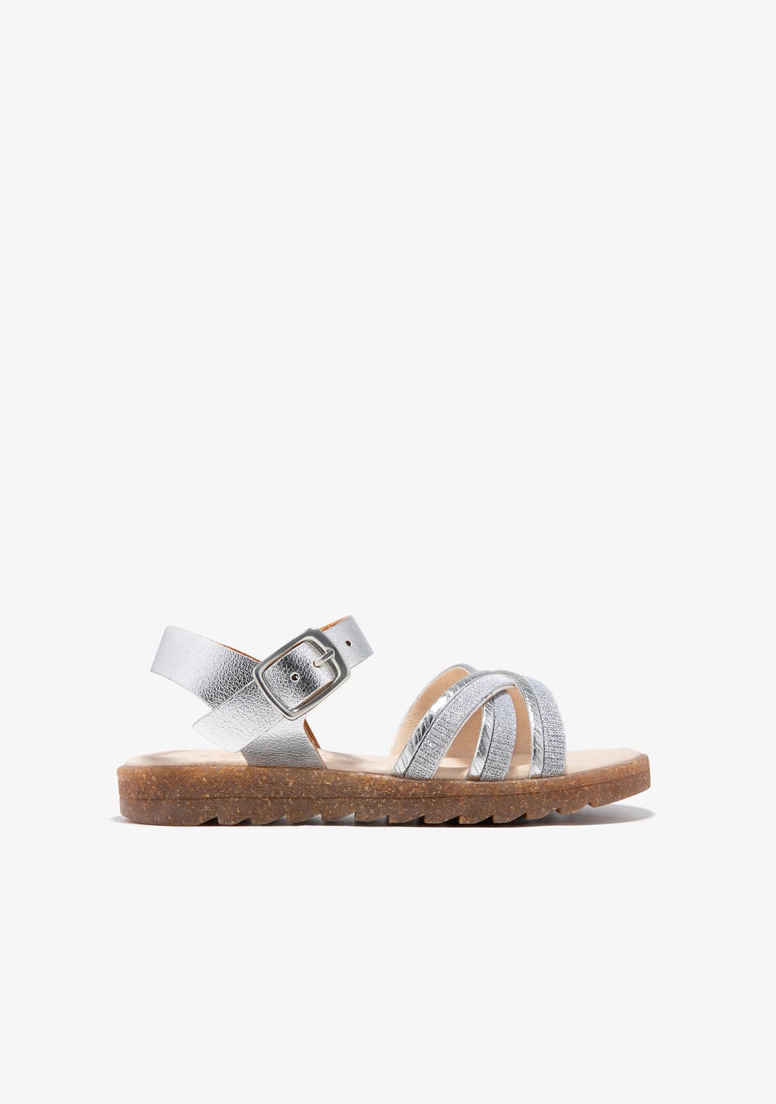 CONGUITOS HEBILLAS Silver Buckle Sandals