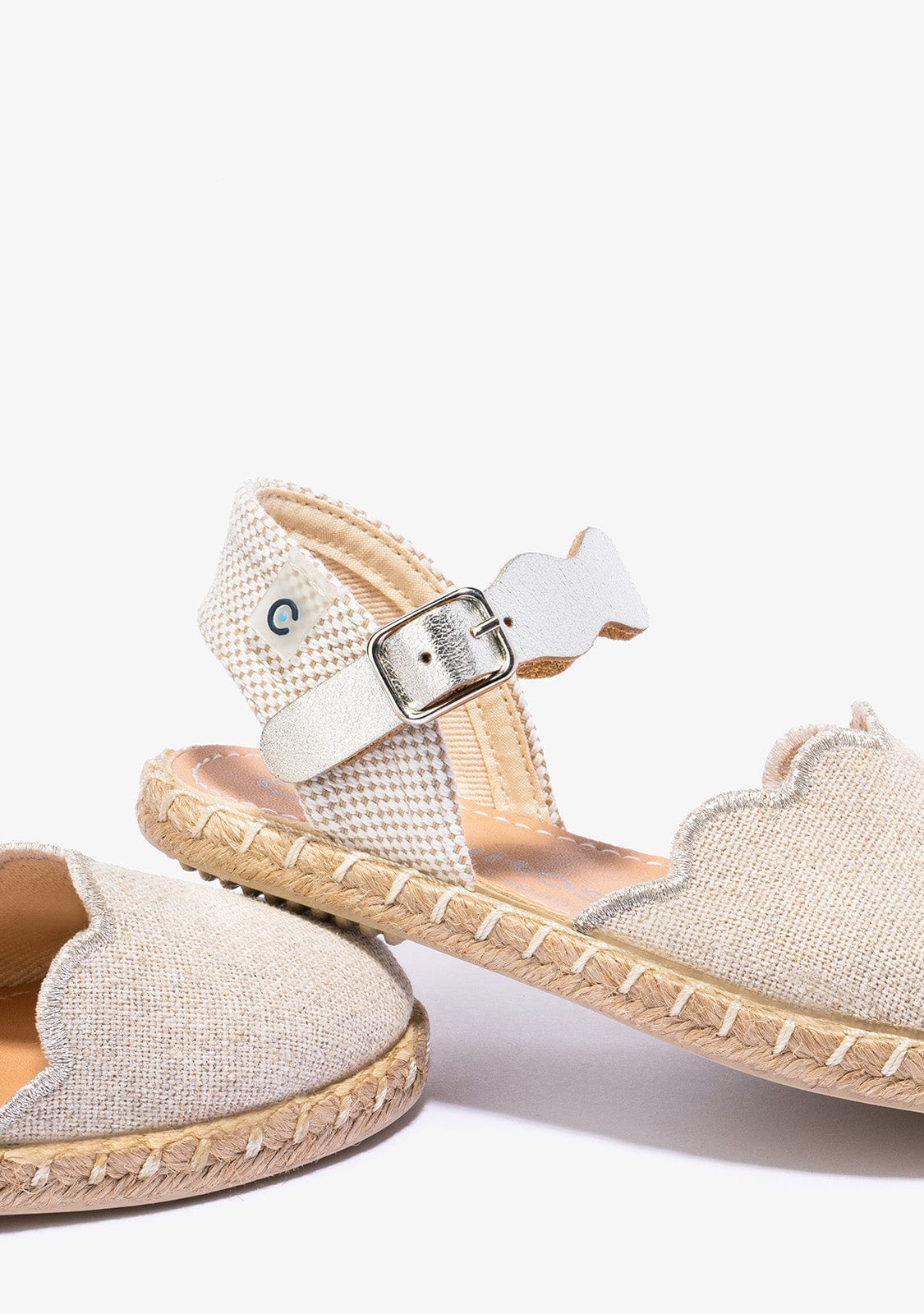 CONGUITOS HEBILLAS Silver Buckle Waves Espadrilles