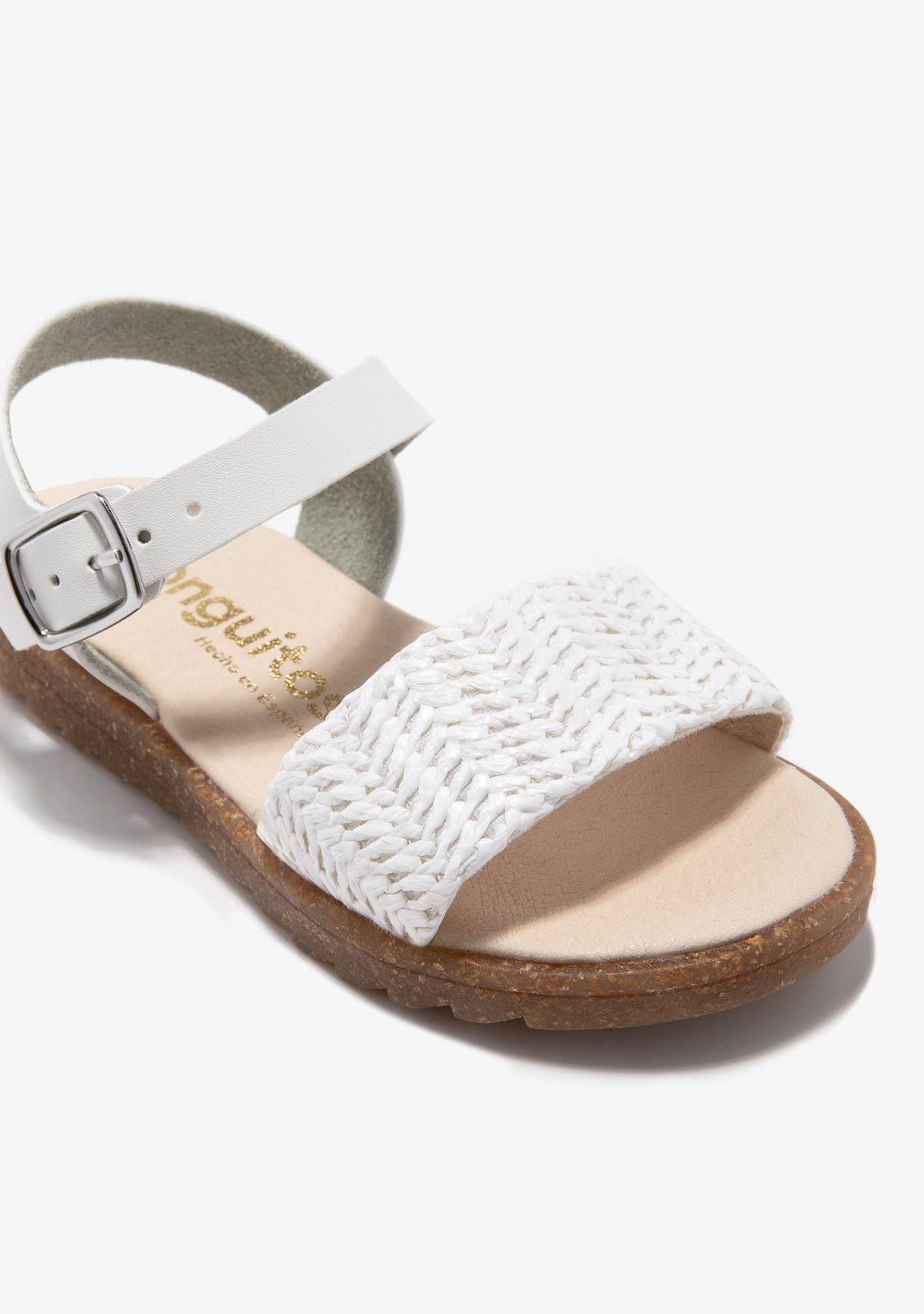 CONGUITOS HEBILLAS White Buckle Sandals