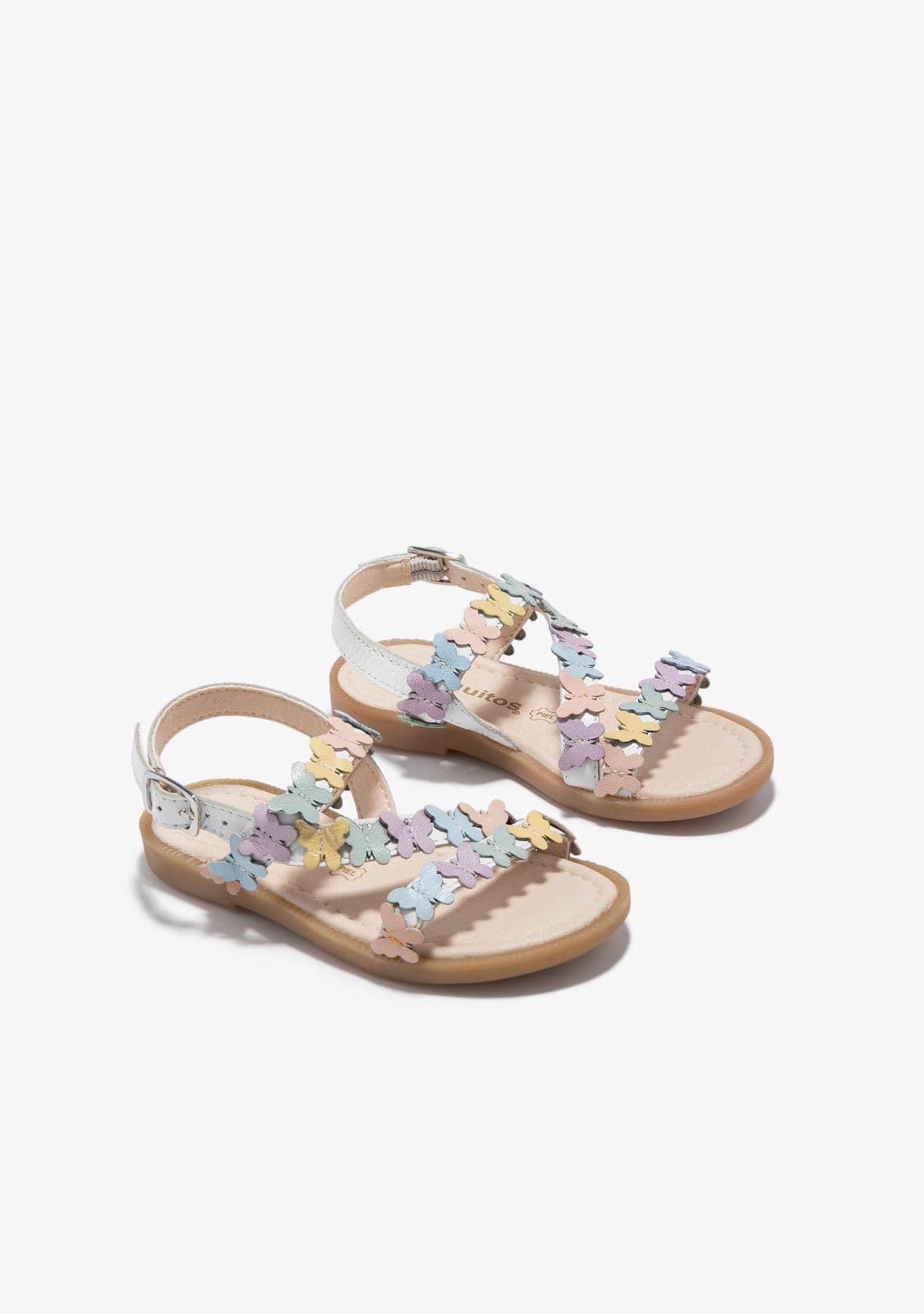CONGUITOS HEBILLAS White Butterfly Sandals
