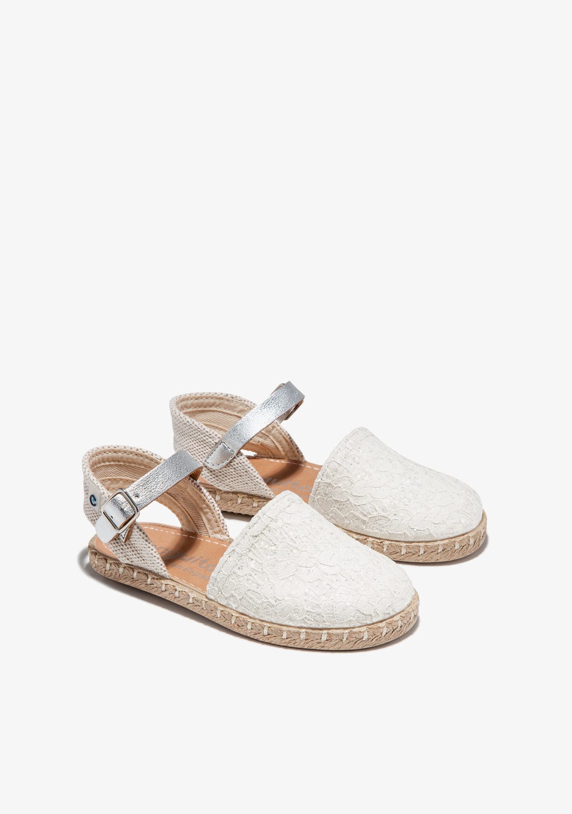 CONGUITOS HEBILLAS White Embrodery Espadrilles