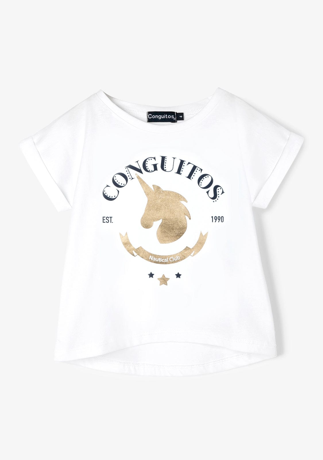 CONGUITOS MANGA CORTA Gold Unicorn T-shirt
