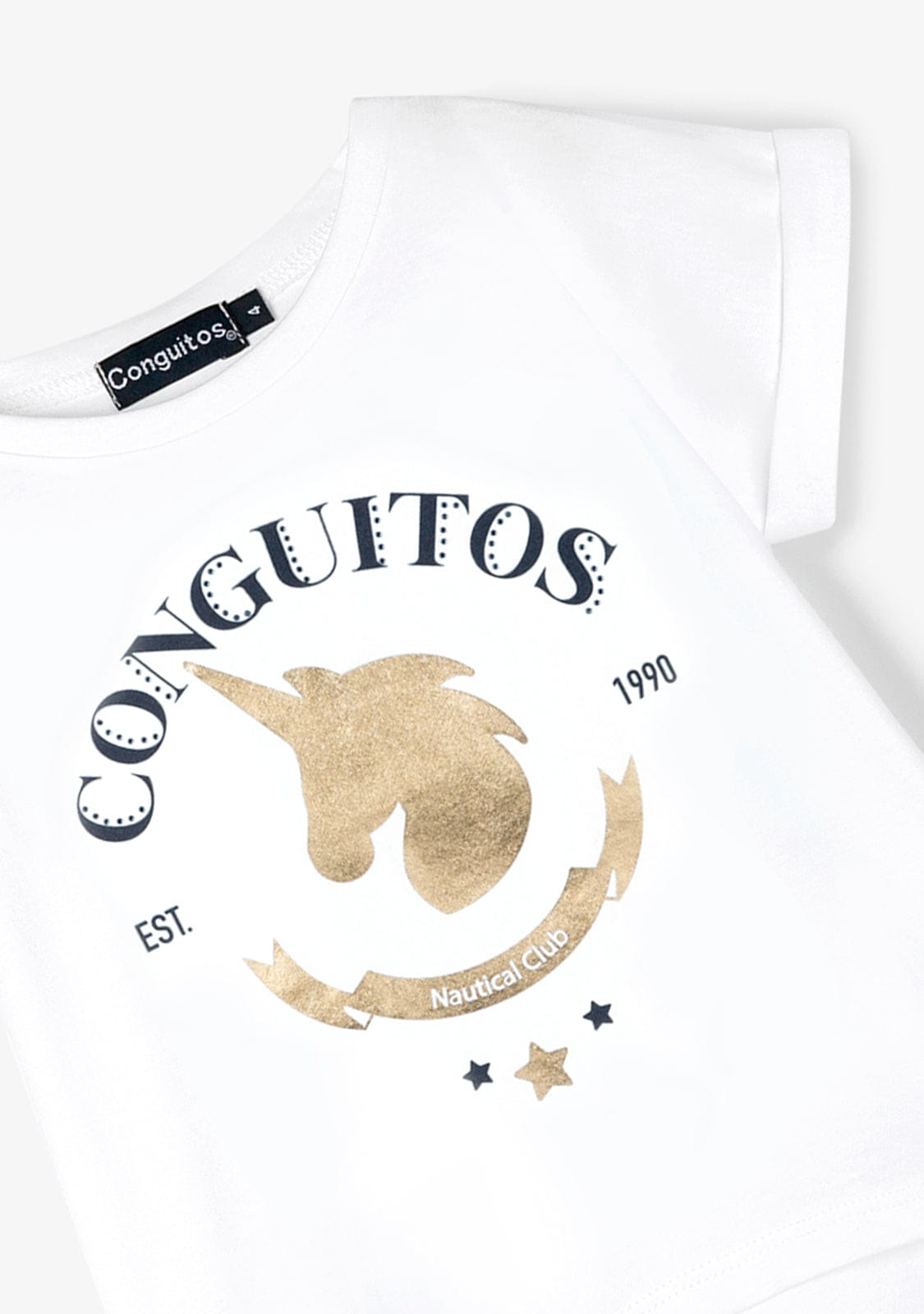 CONGUITOS MANGA CORTA Gold Unicorn T-shirt