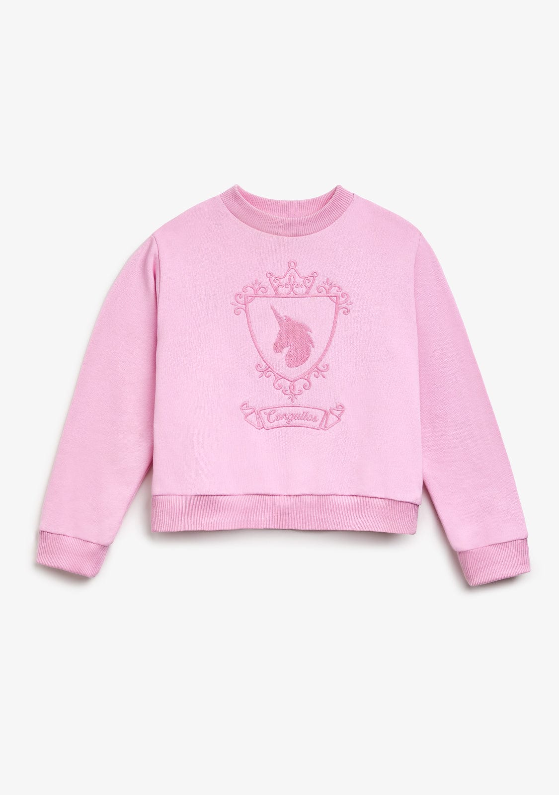 CONGUITOS ROPA / SUDADERAS / SUDADERAS SIN CAPUCHA Pink Unicorn Emblem Sweetshirt