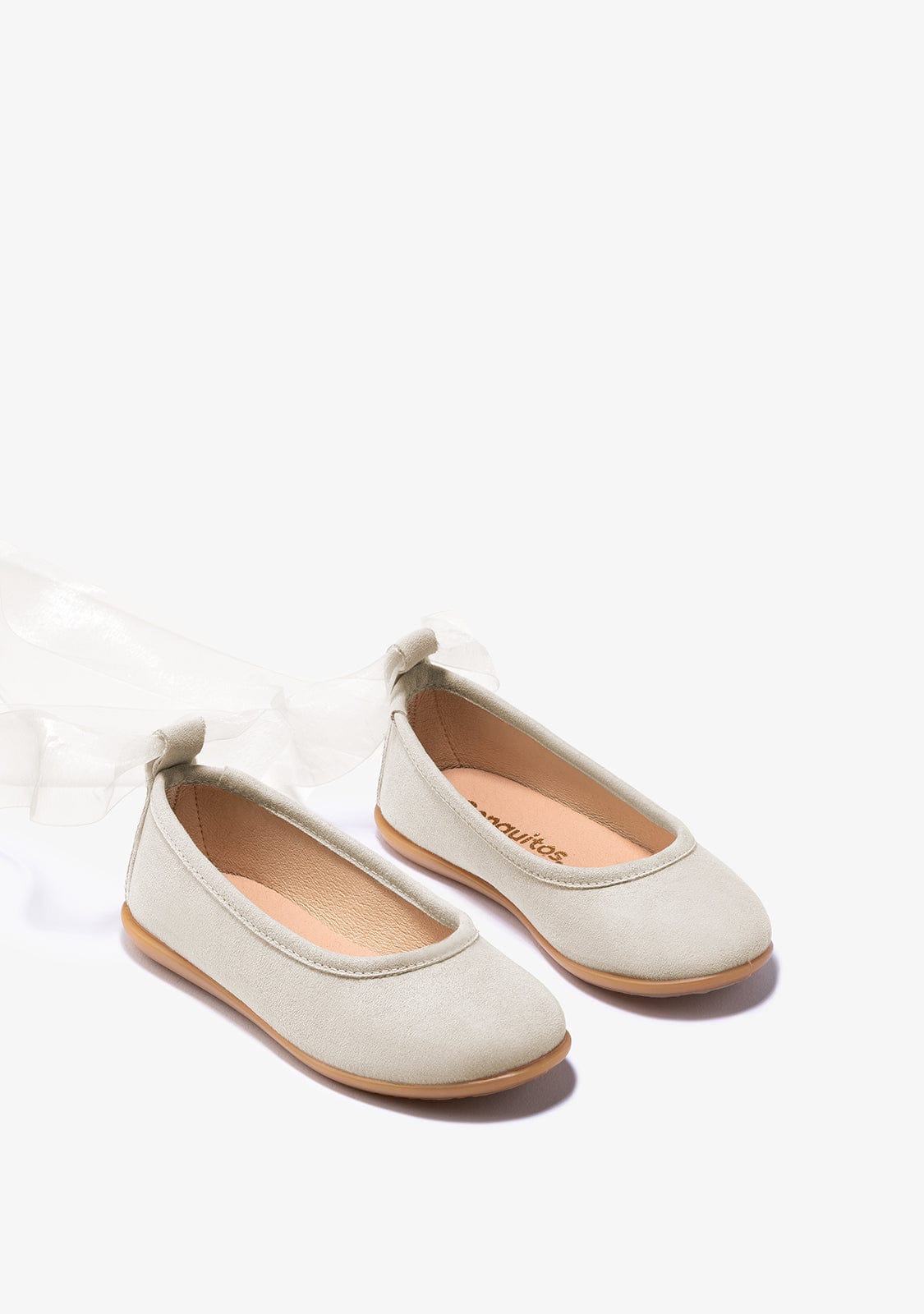 CONGUITOS Shoes Girl's Beige Bow Ballerinas