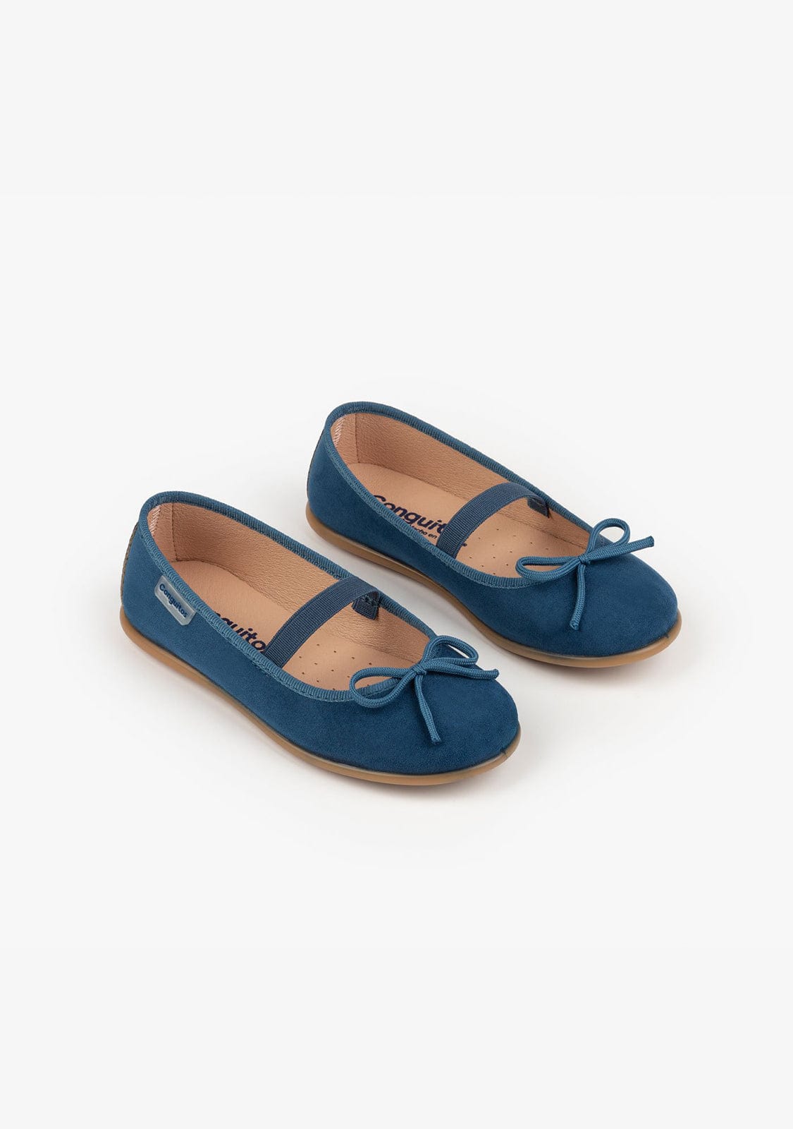CONGUITOS Shoes Girl's Blue Indigo Basic Ballerinas