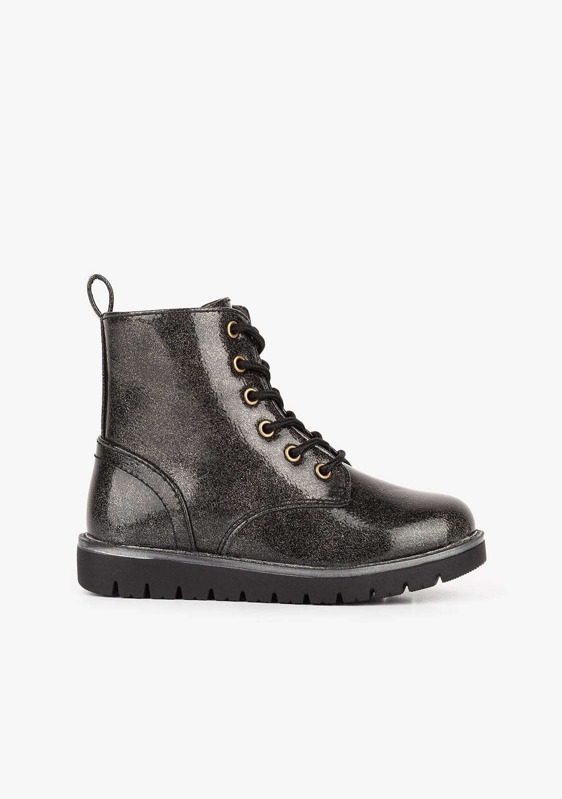 Grey patent boots best sale