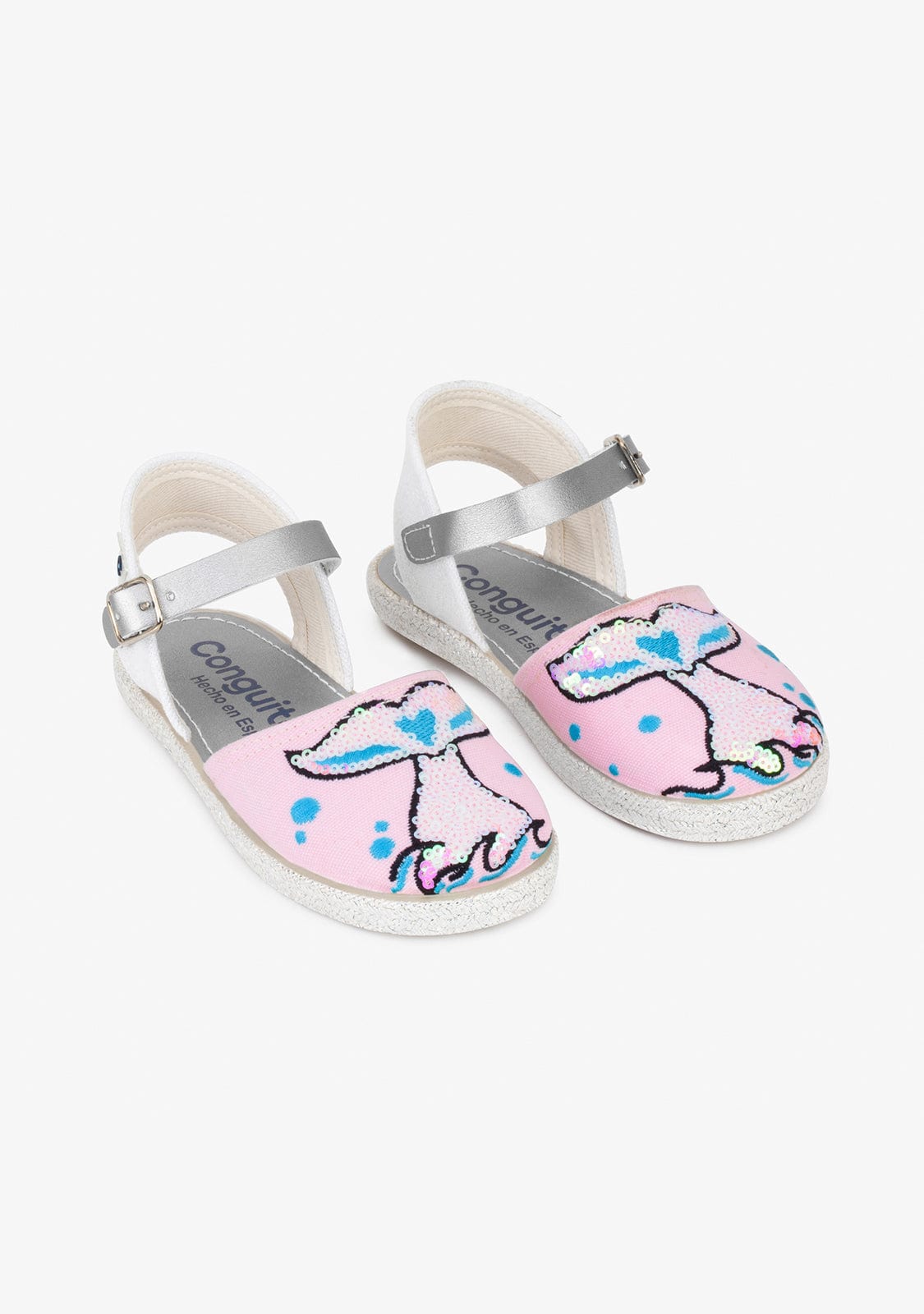 CONGUITOS Shoes Girl's Mermaid Sequins Espadrilles