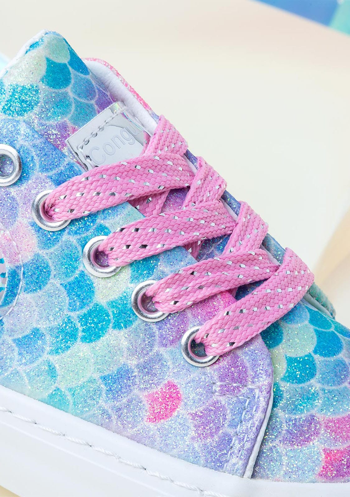 CONGUITOS Shoes Girl's Mermaid Sneakers
