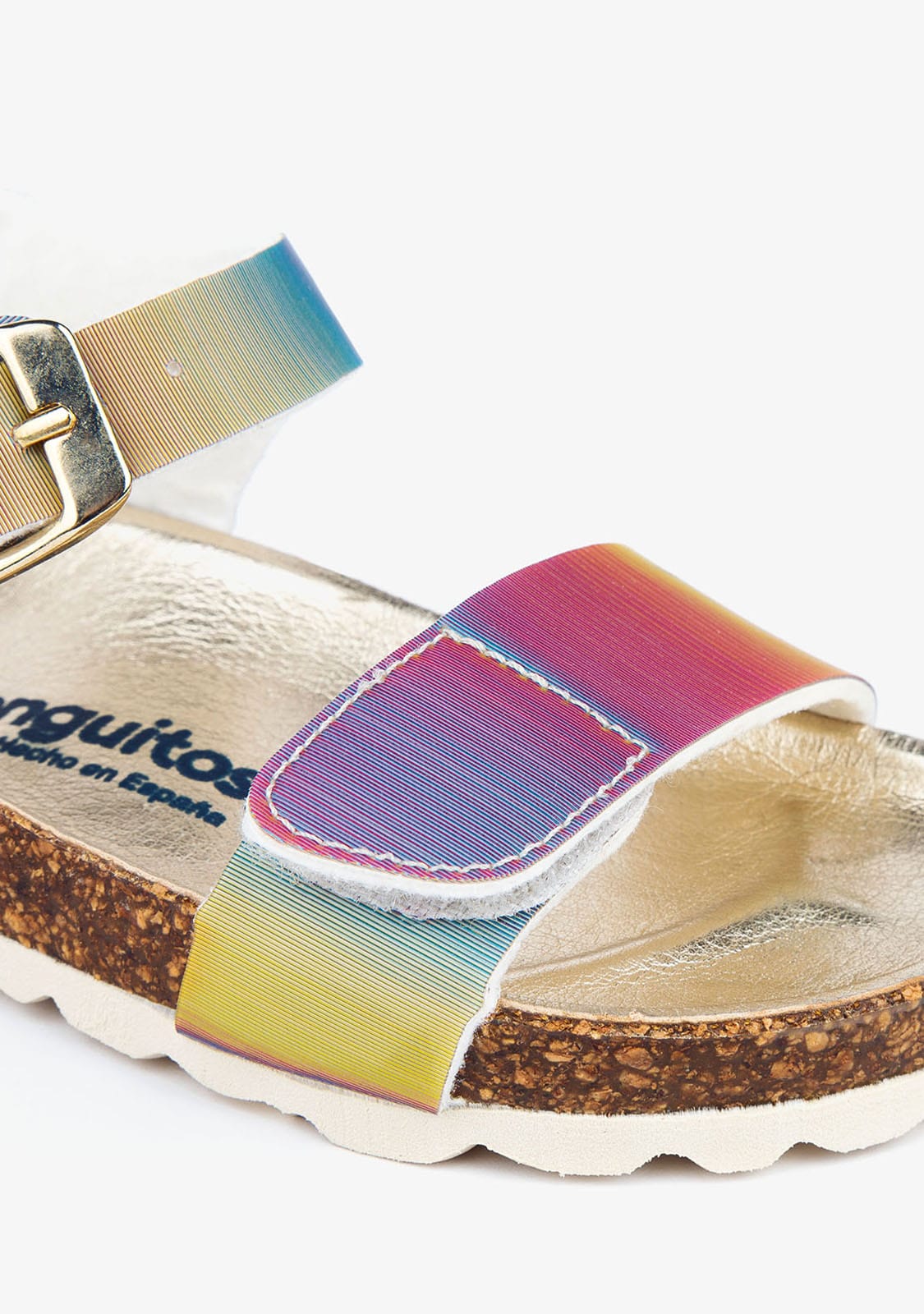 CONGUITOS Shoes Girl's Multi Iridescent Bio Sandals