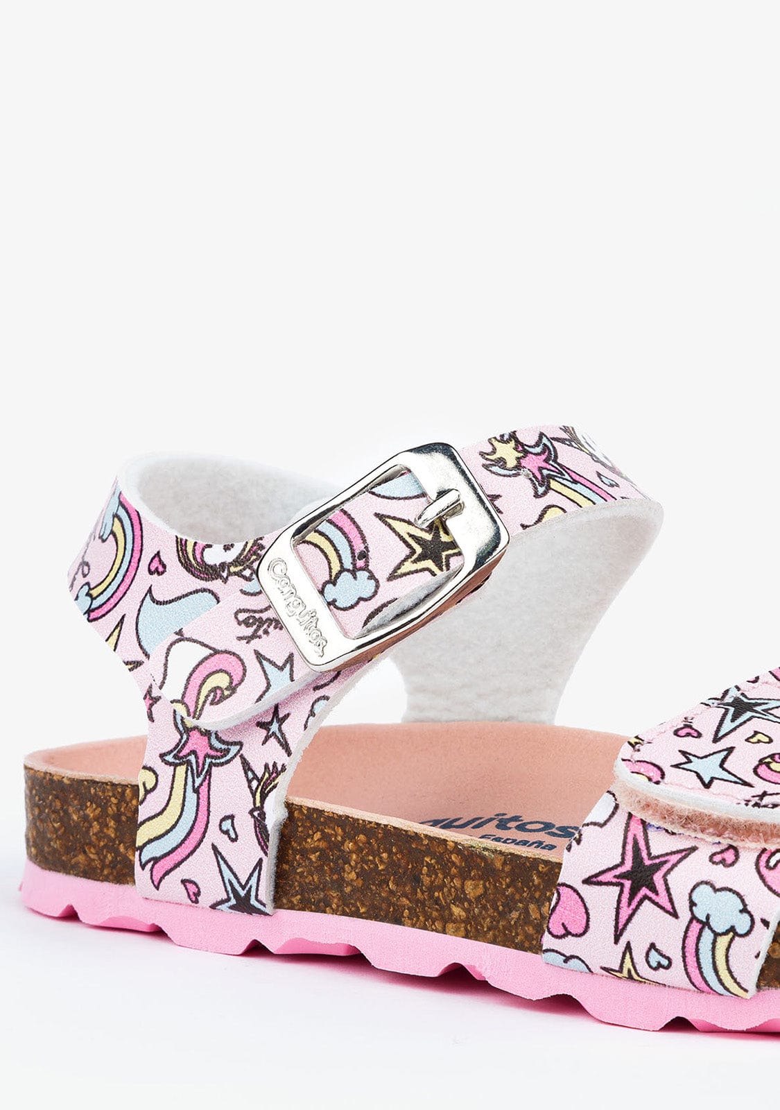 CONGUITOS Shoes Girl's Multi Unicorn Print Bio Sandals