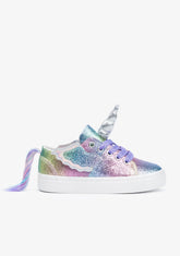 CONGUITOS Shoes Girl's Multicolor Glitter Unicorn Sneakers