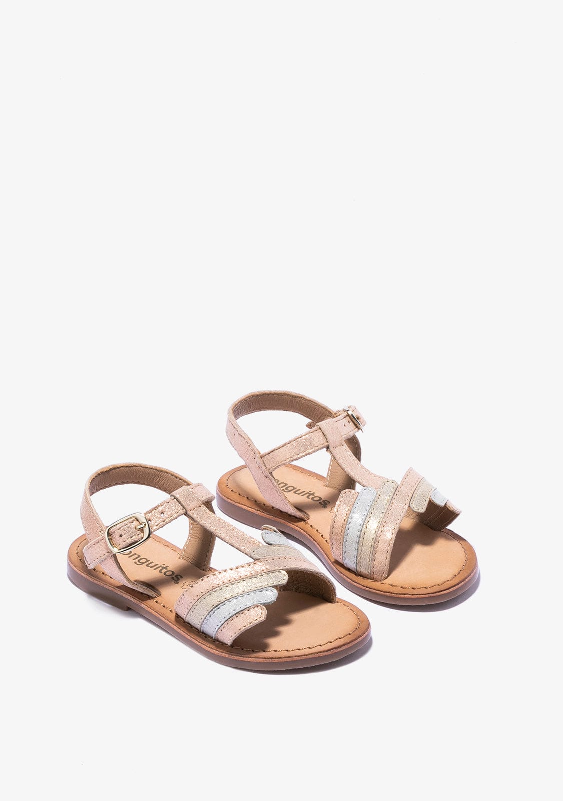 CONGUITOS Shoes Girl's Multicolour Buckle Sandals Napa