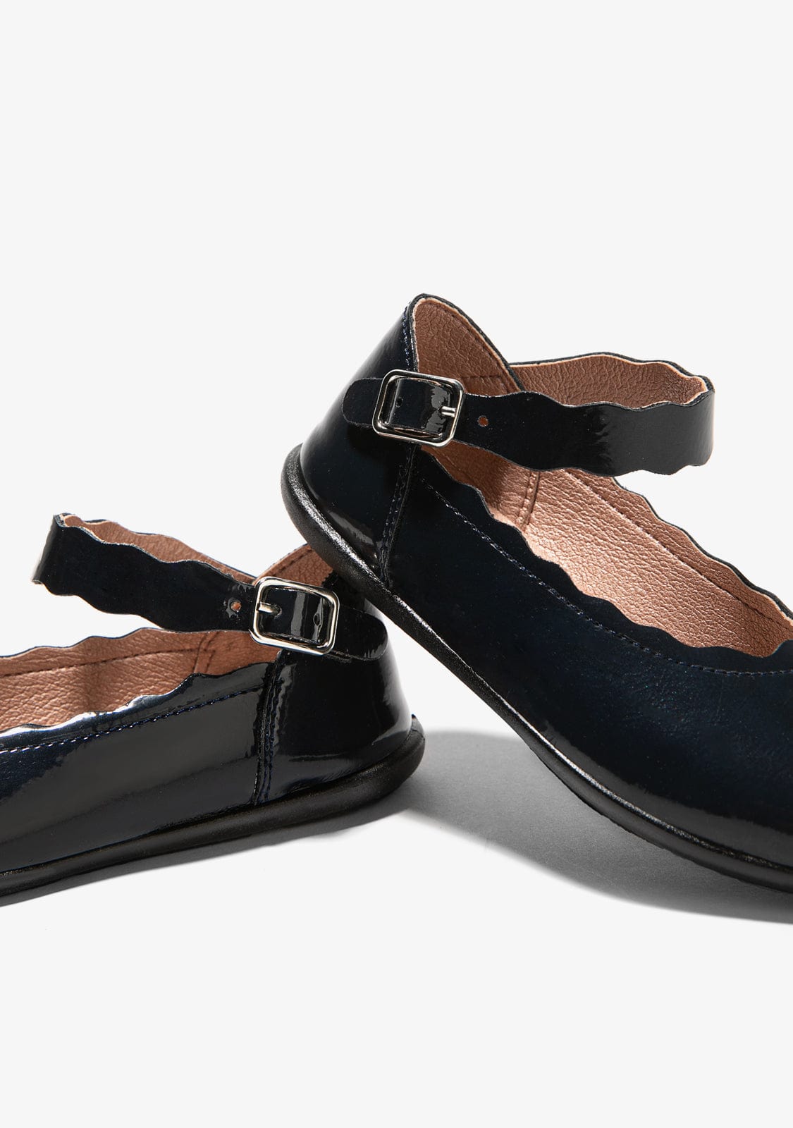 CONGUITOS Shoes Girl's Navy Waves Ballerinas