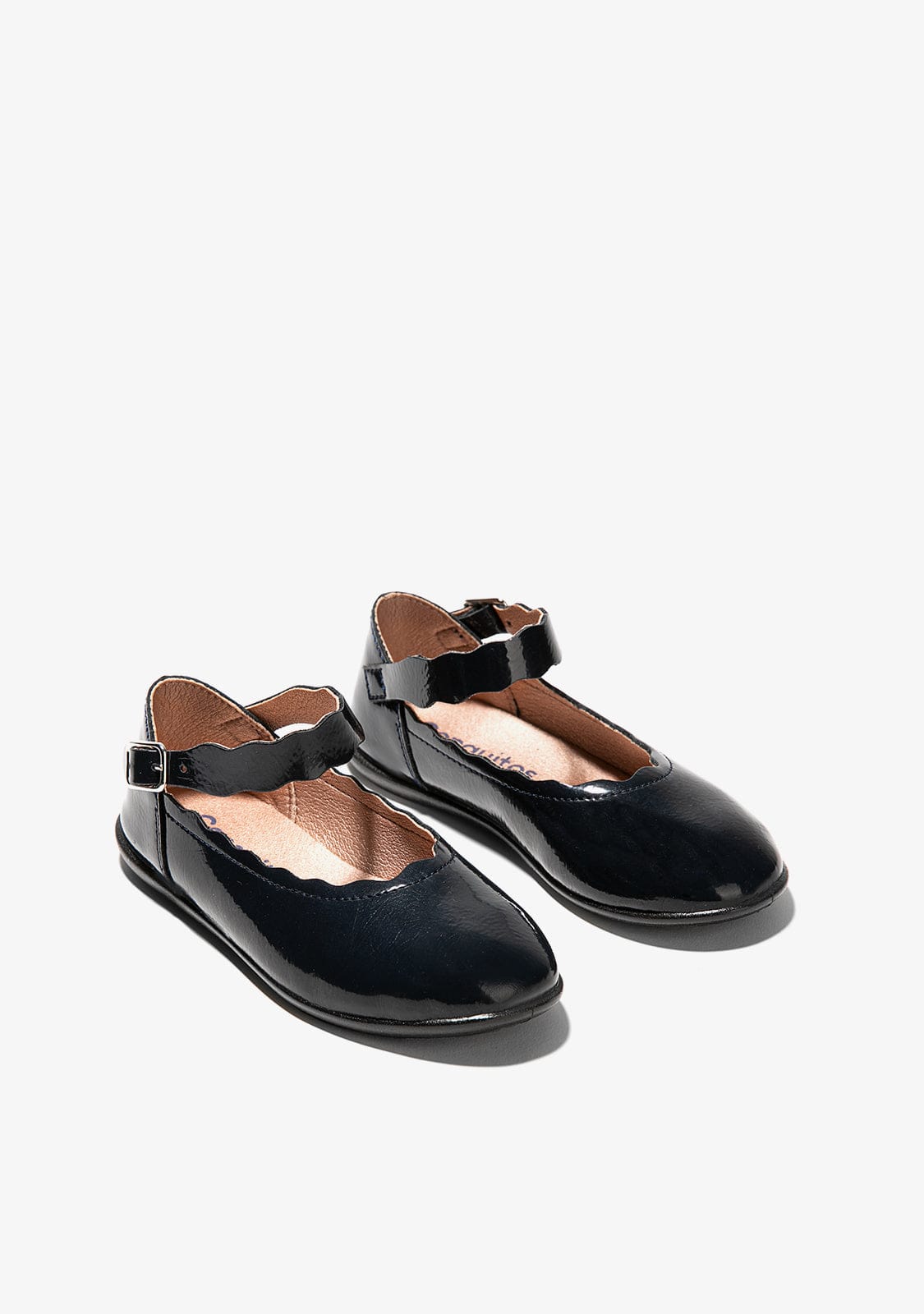 CONGUITOS Shoes Girl's Navy Waves Ballerinas