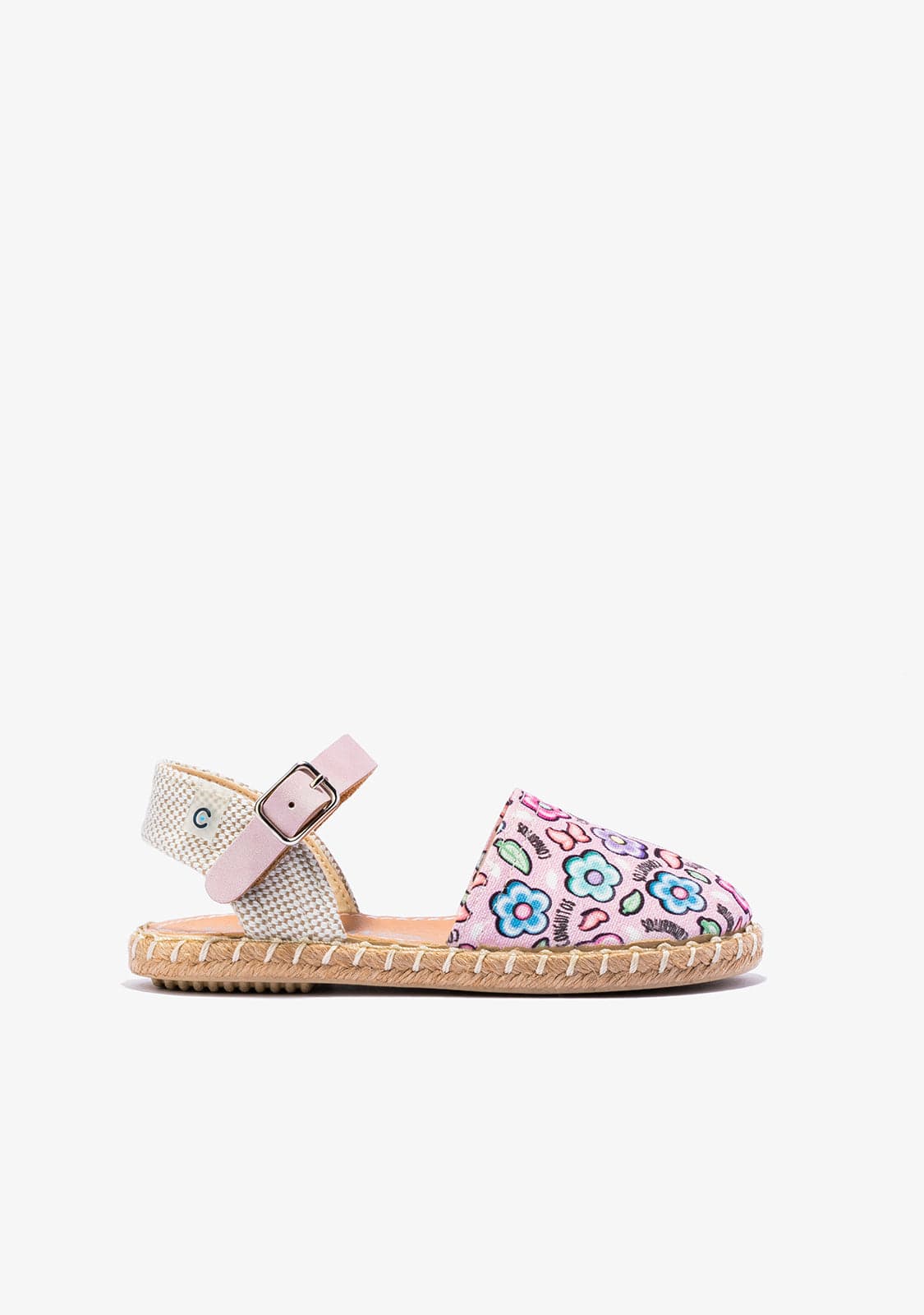 CONGUITOS Shoes Girl's Pink Flowers Espadrilles