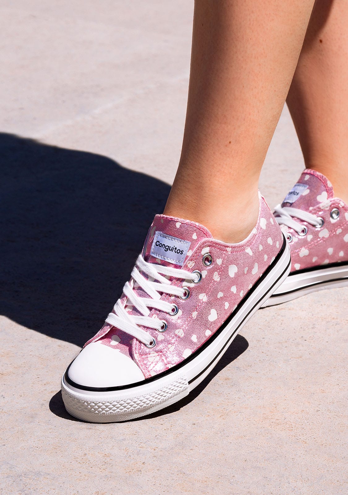 CONGUITOS Shoes Girl's Pink Glows in the Dark Sneakers