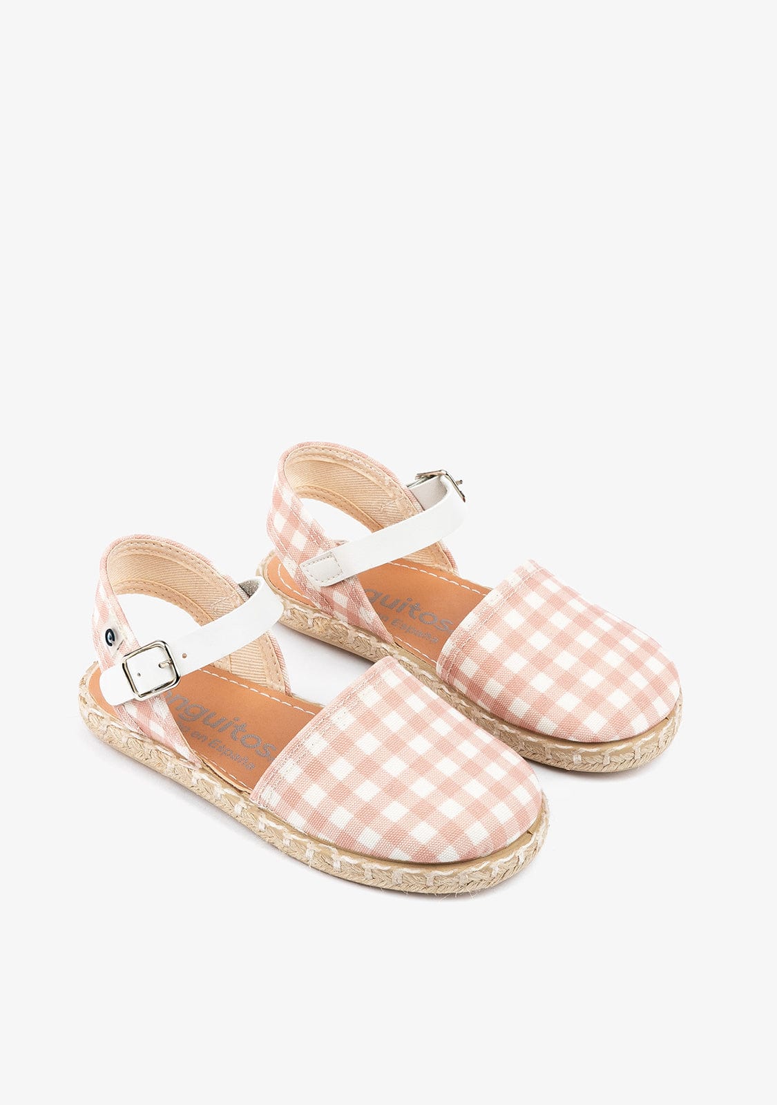CONGUITOS Shoes Girl's Pink Vichy Espadrilles