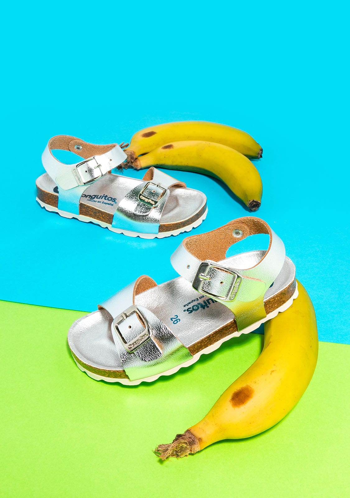 CONGUITOS Shoes Girl's Silver Bio Sandals