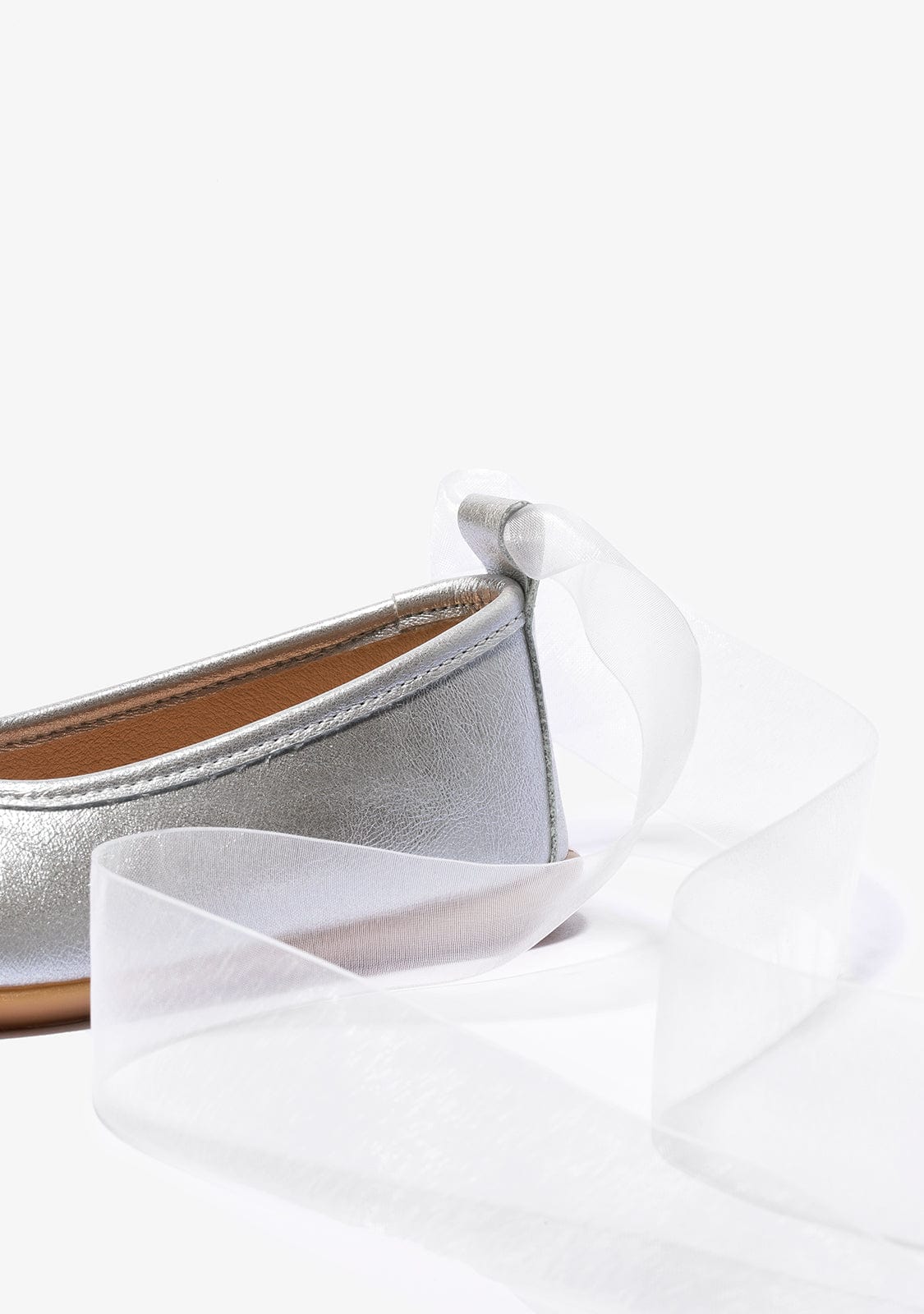 CONGUITOS Shoes Girl's Silver Bow Ballerinas Metallized