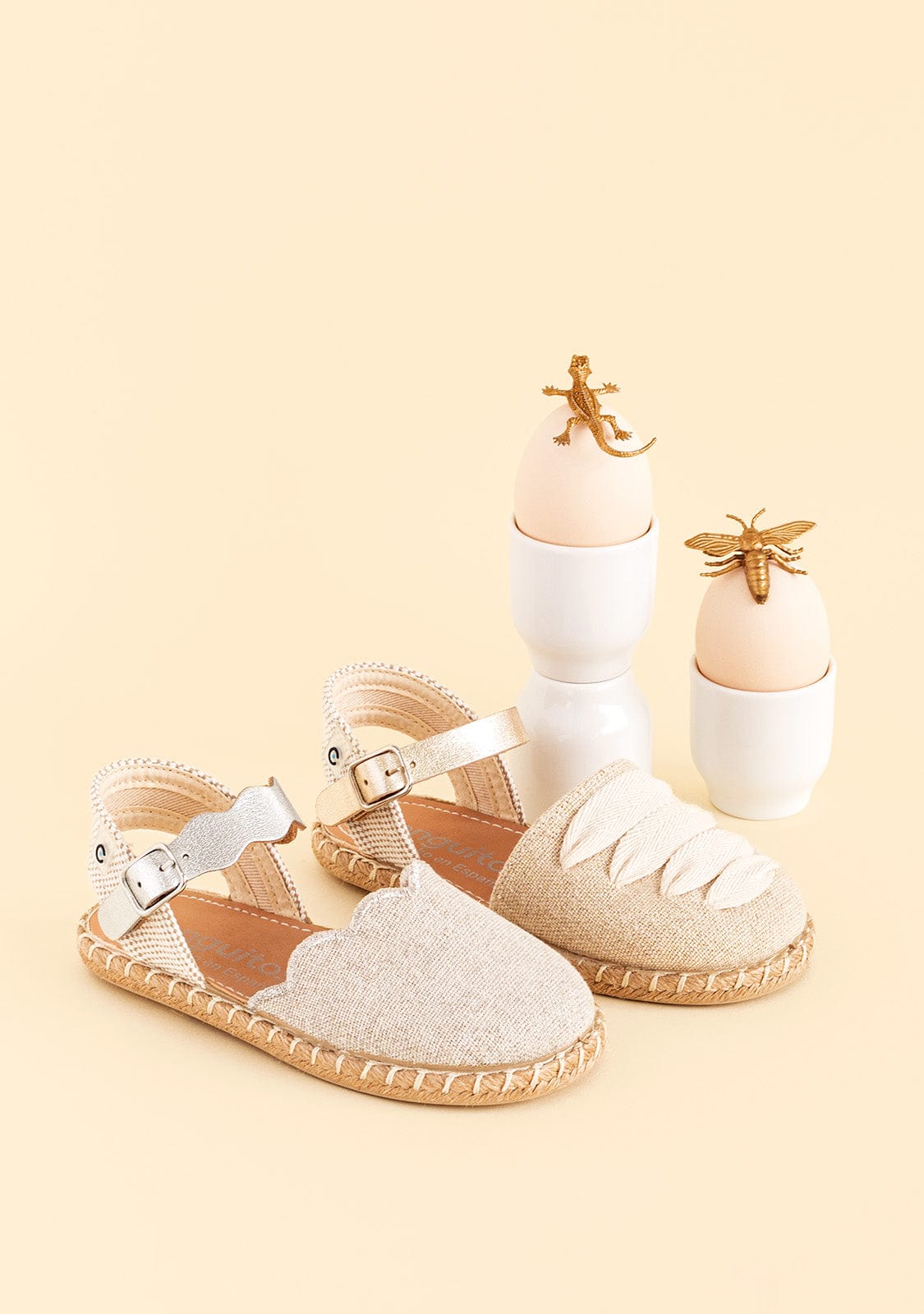 CONGUITOS Shoes Girl's Silver Waves Espadrilles Metallized