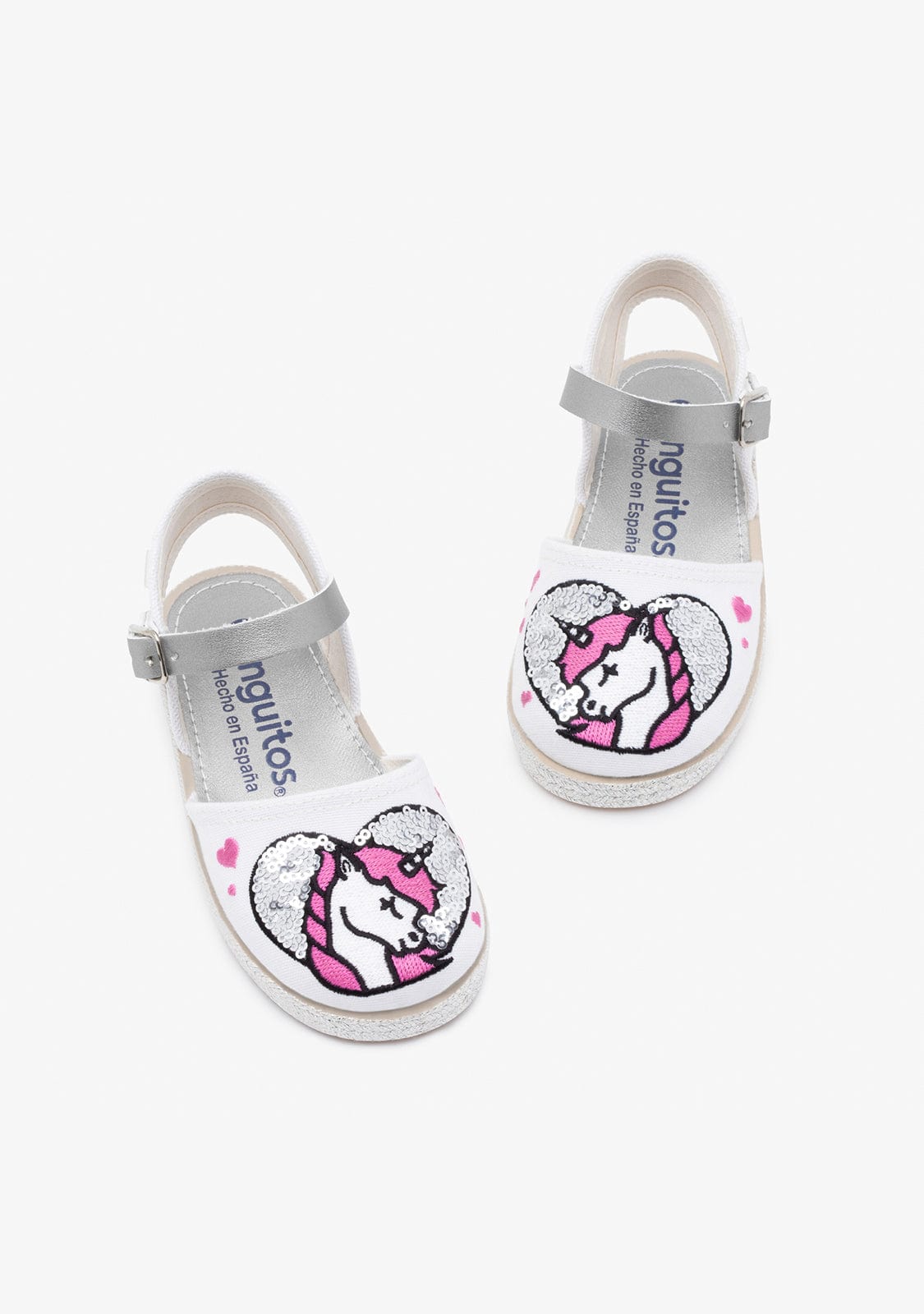 CONGUITOS Shoes Girl's Unicorn Sequins Espadrilles