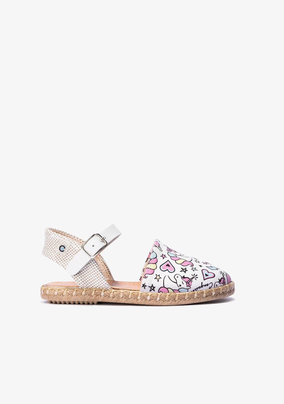 CONGUITOS Shoes Girl's White Unicorn Espadrilles