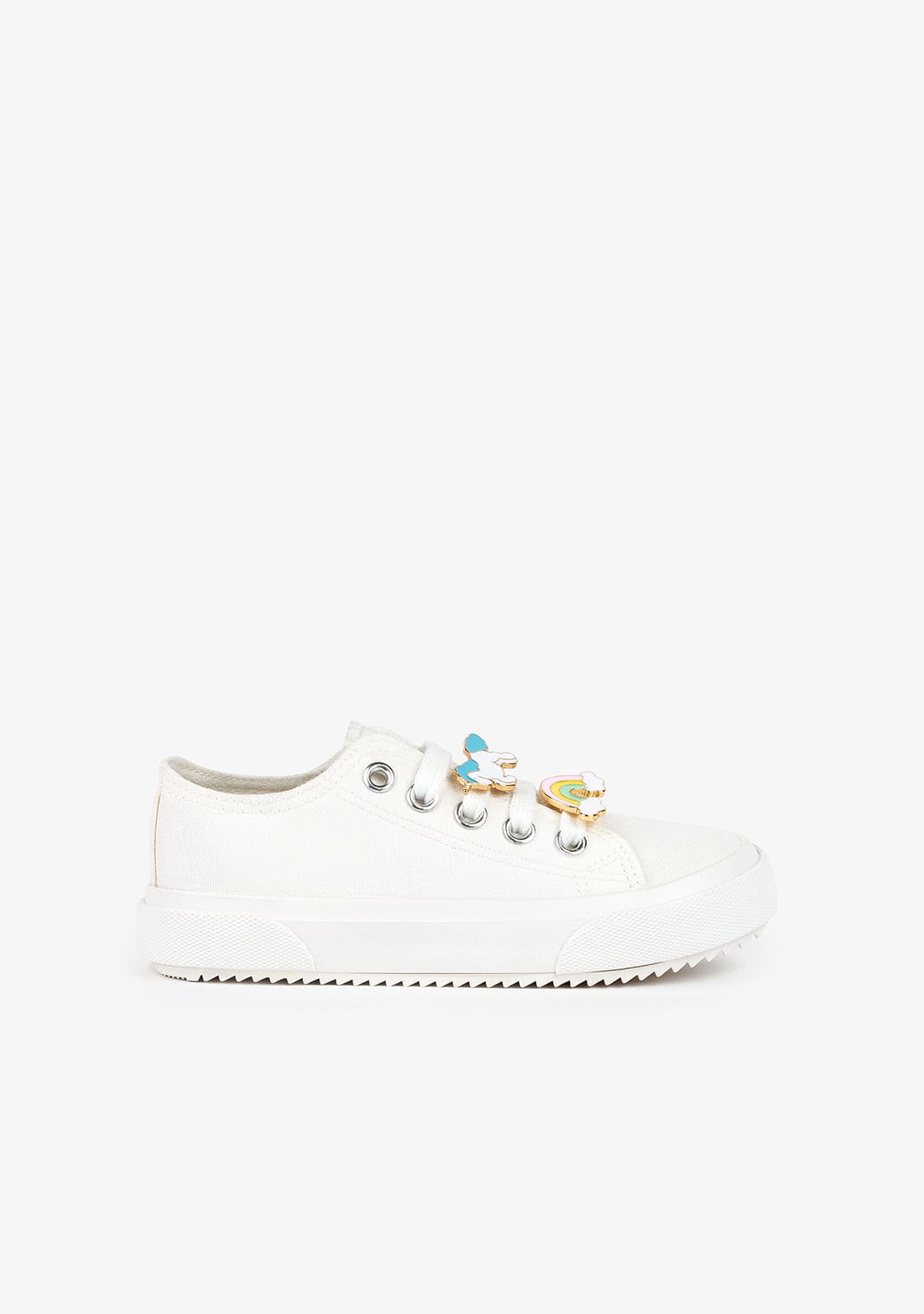 CONGUITOS Shoes Girl's White Unicorn Sneakers