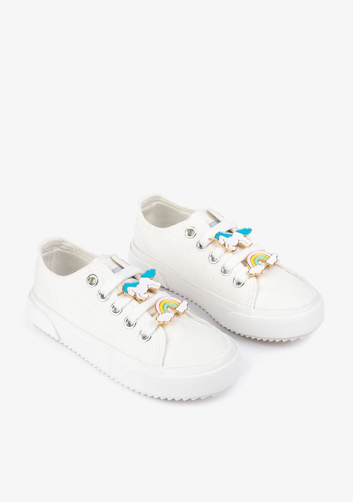 CONGUITOS Shoes Girl's White Unicorn Sneakers