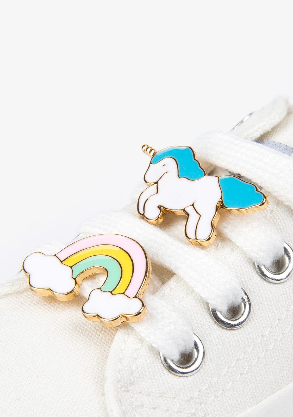 CONGUITOS Shoes Girl's White Unicorn Sneakers