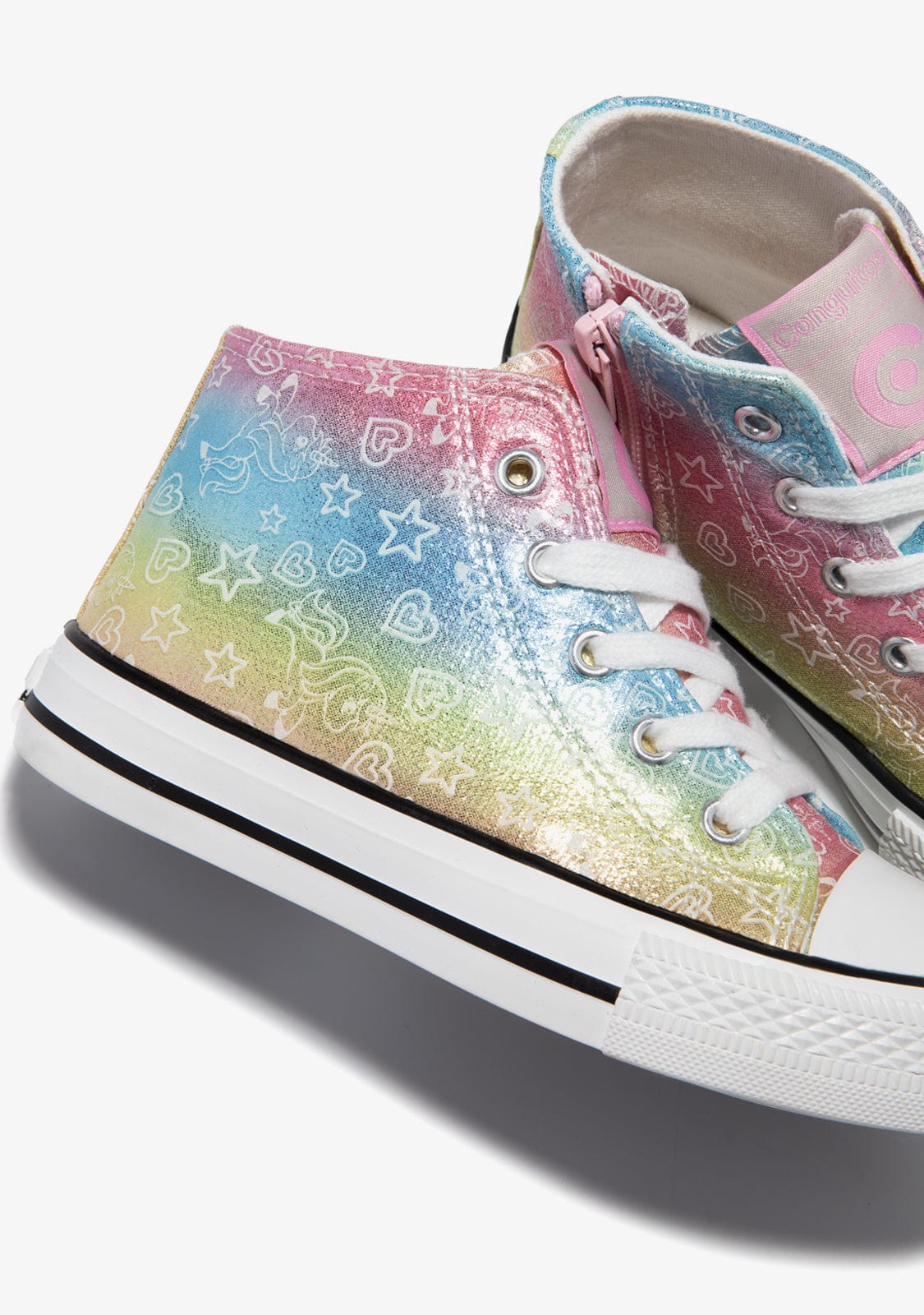 CONGUITOS Shoes Multicolour Glow In The Dark High Top Sneakers