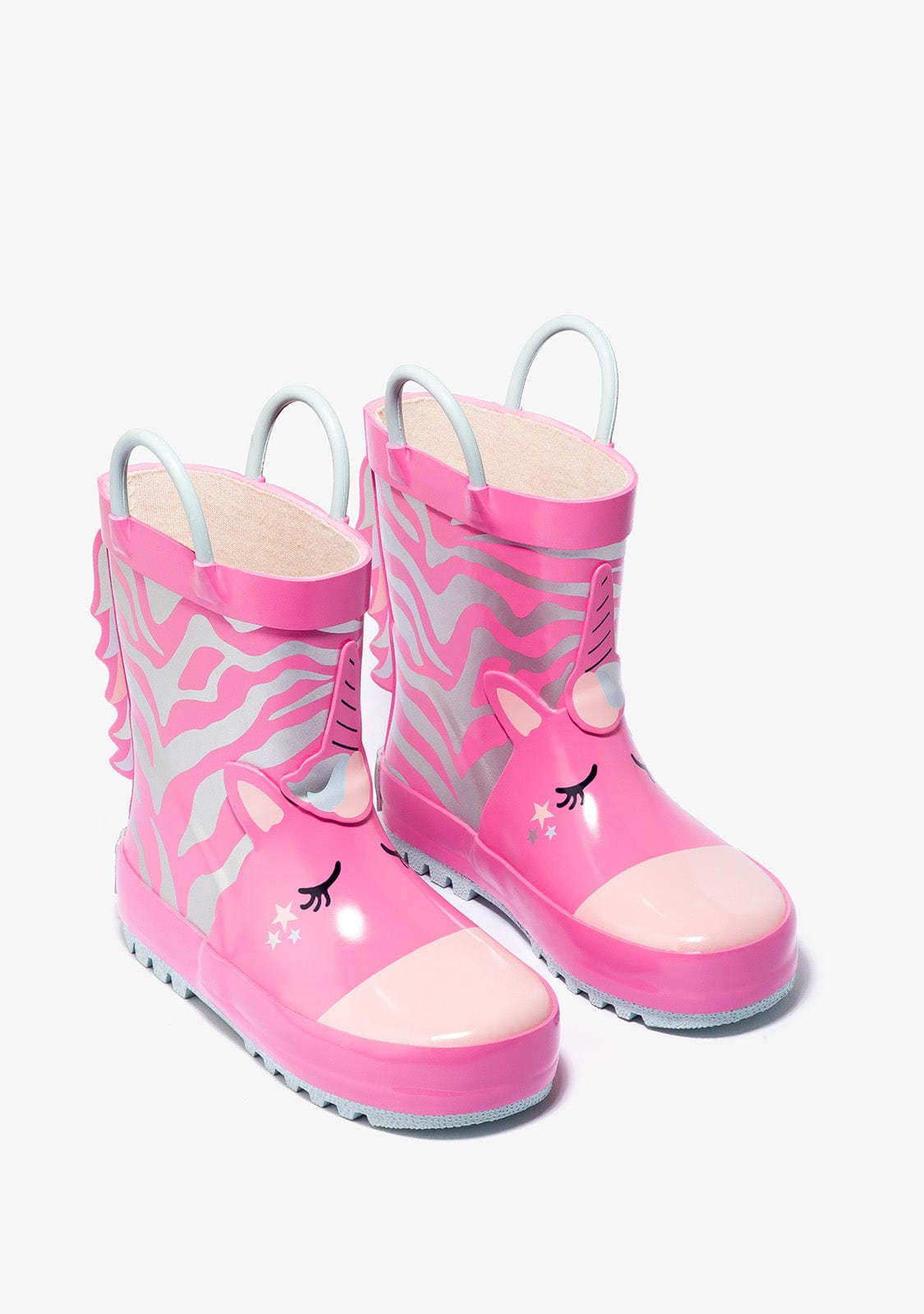 CONGUITOS Shoes Pink Unicorn Rain Boots Rubber