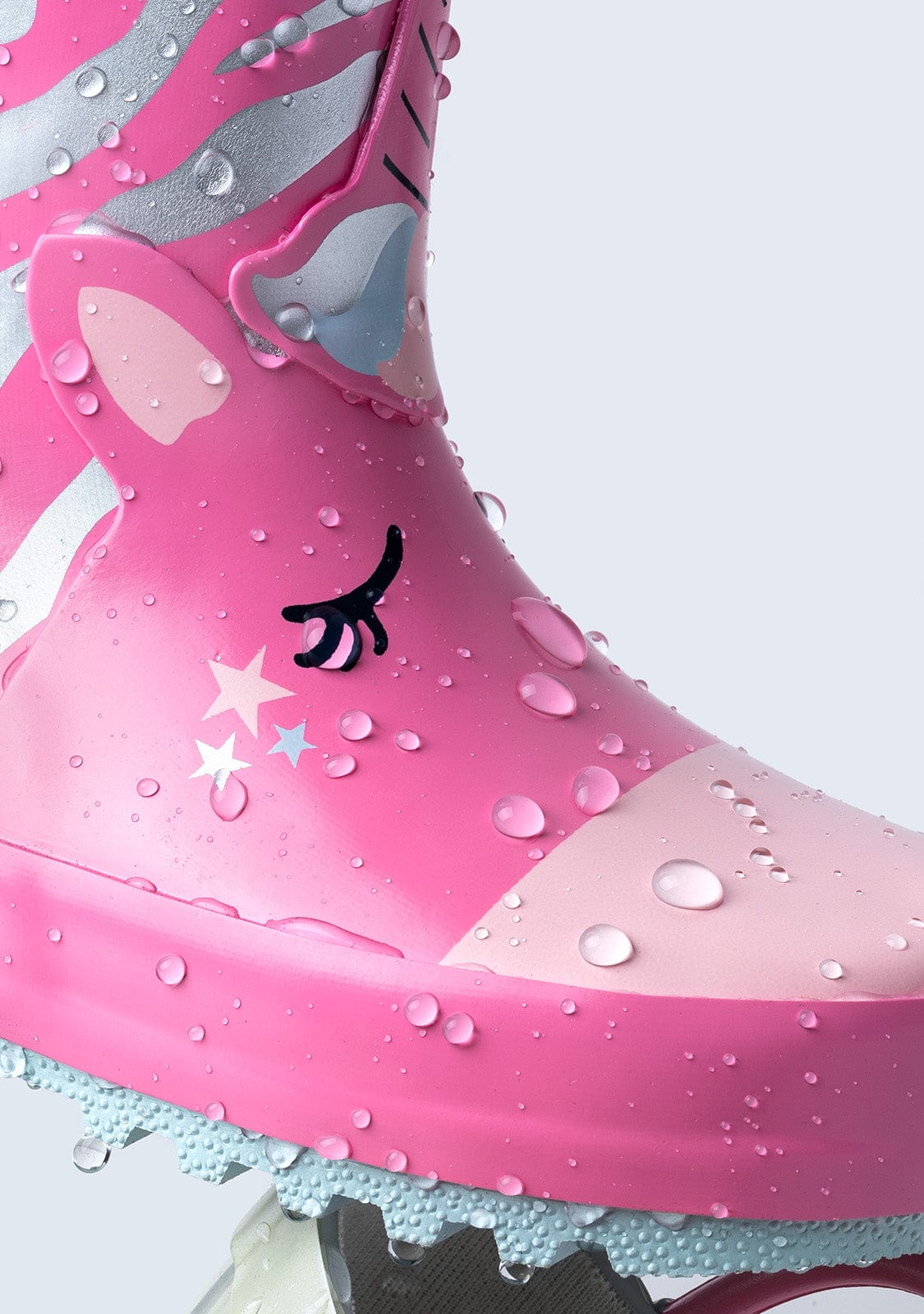 CONGUITOS Shoes Pink Unicorn Rain Boots Rubber