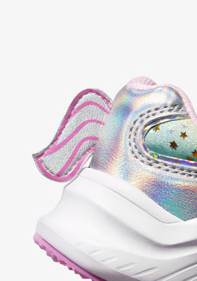 CONGUITOS Shoes Unicorn Glitter Sneakers With Light Metallized