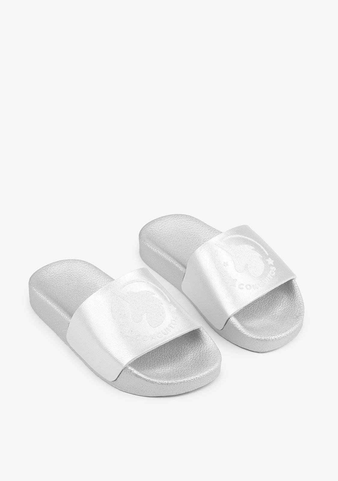 CONGUITOS Shoes Unicorn’s Silver Pool Slide Sandals