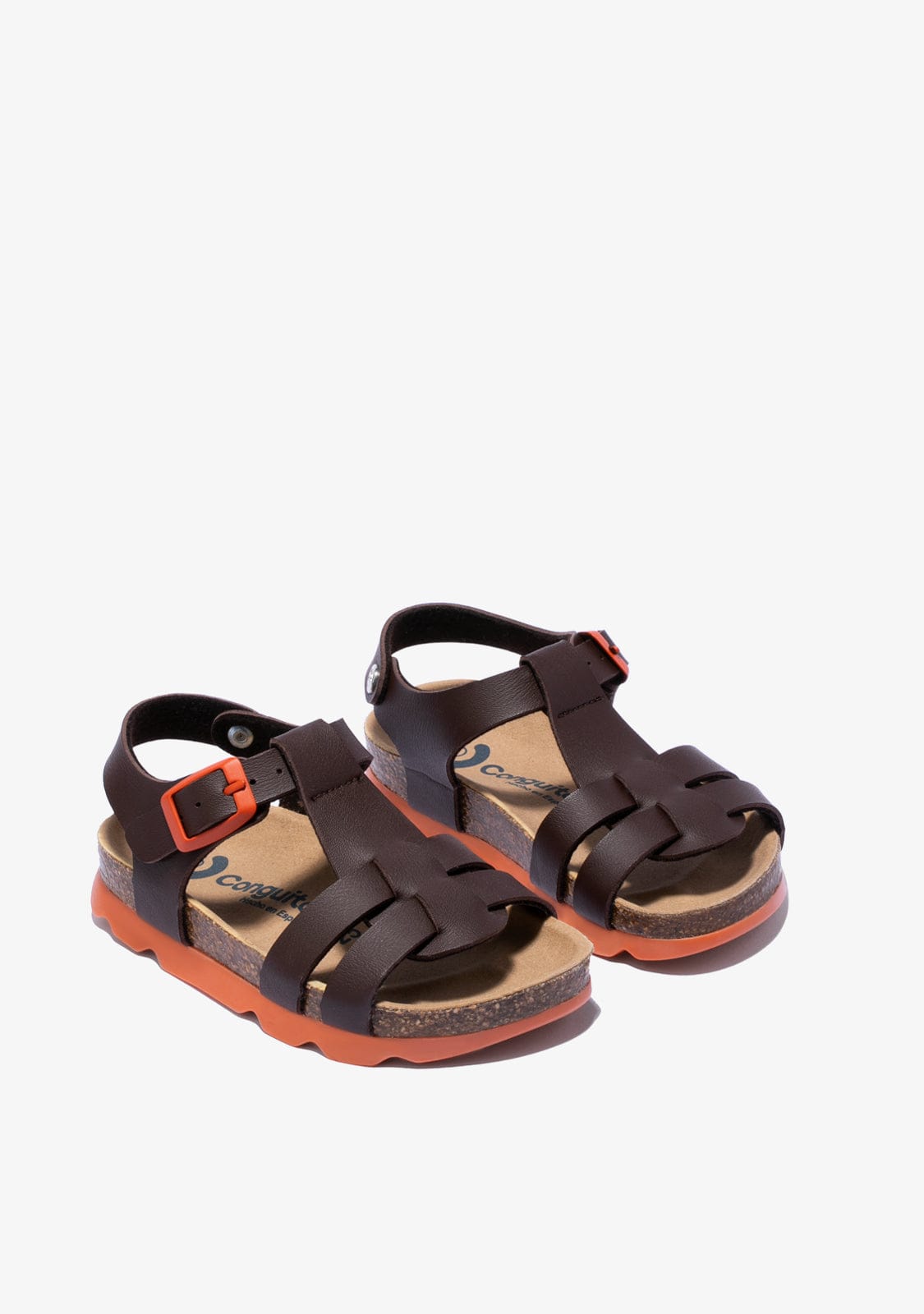 CONGUITOS Shoes Unisex Brown Bio Buckle Sandals