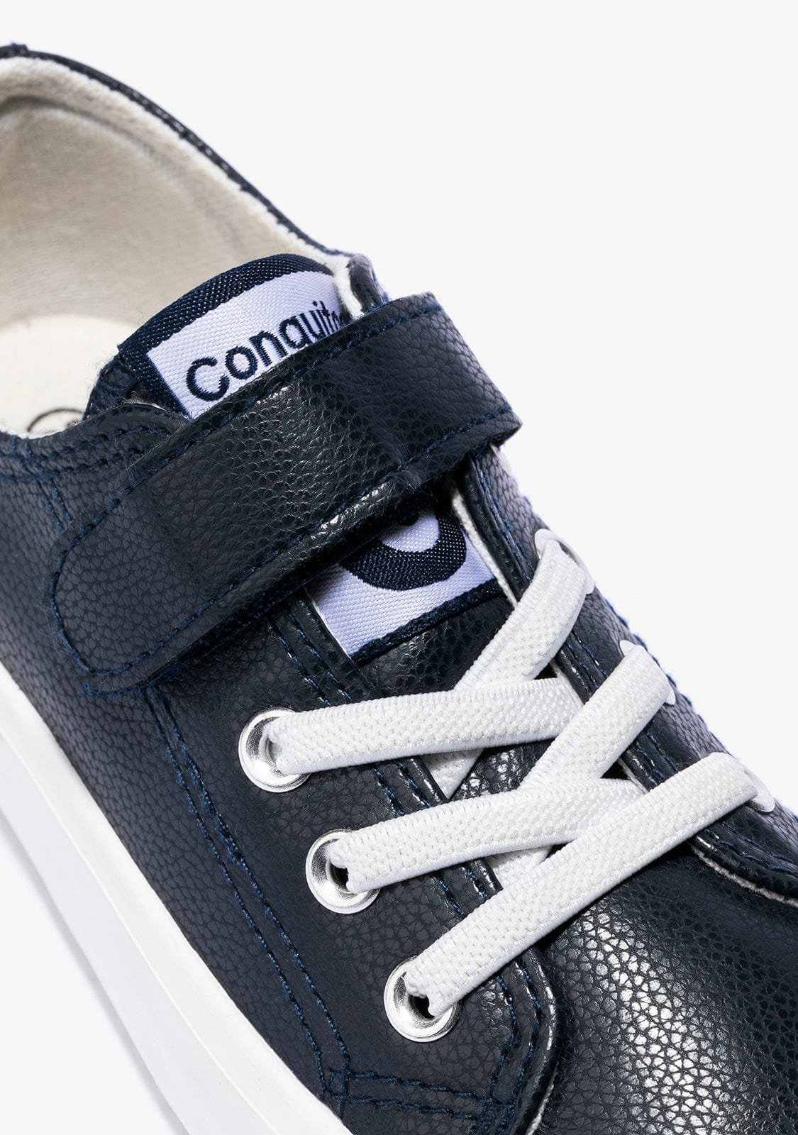 CONGUITOS Shoes Unisex Navy Adherent Strip Sneakers Micronapa